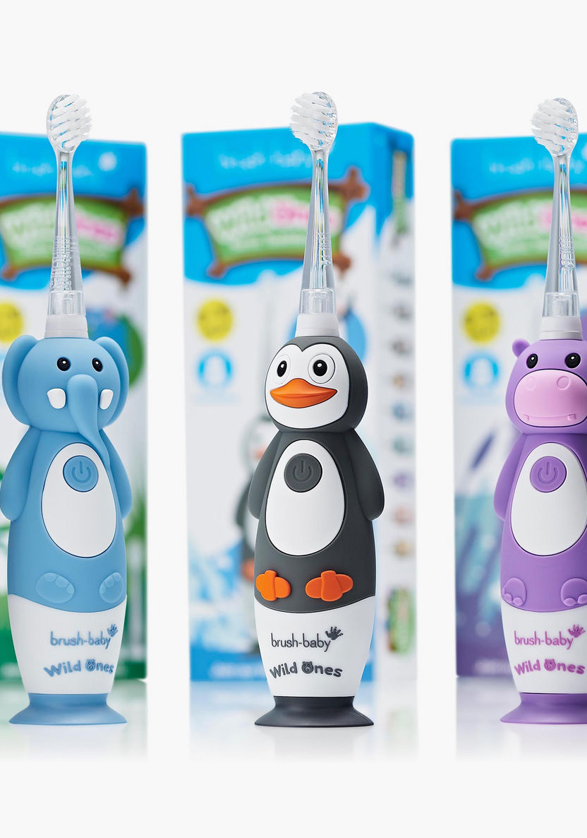Brush Baby Wild Ones Hippo Rechargeable Toothbrush-Oral Care-image-6