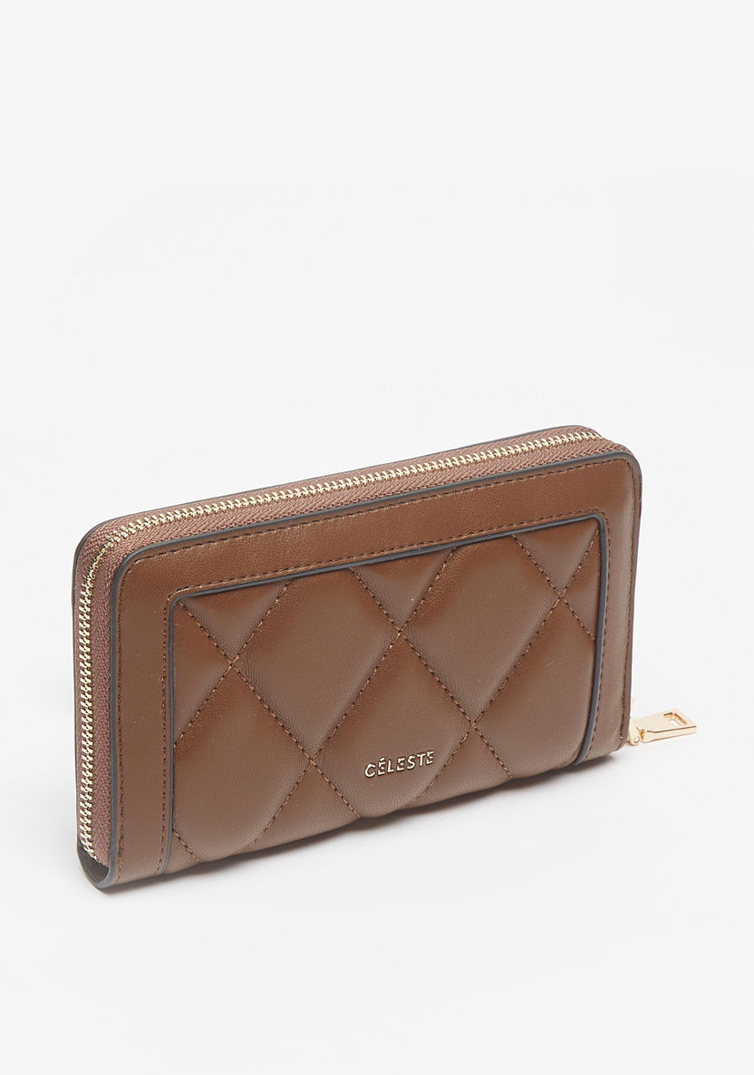 Celeste Quilted Zip Around Wallet-Wallets & Clutches-image-1