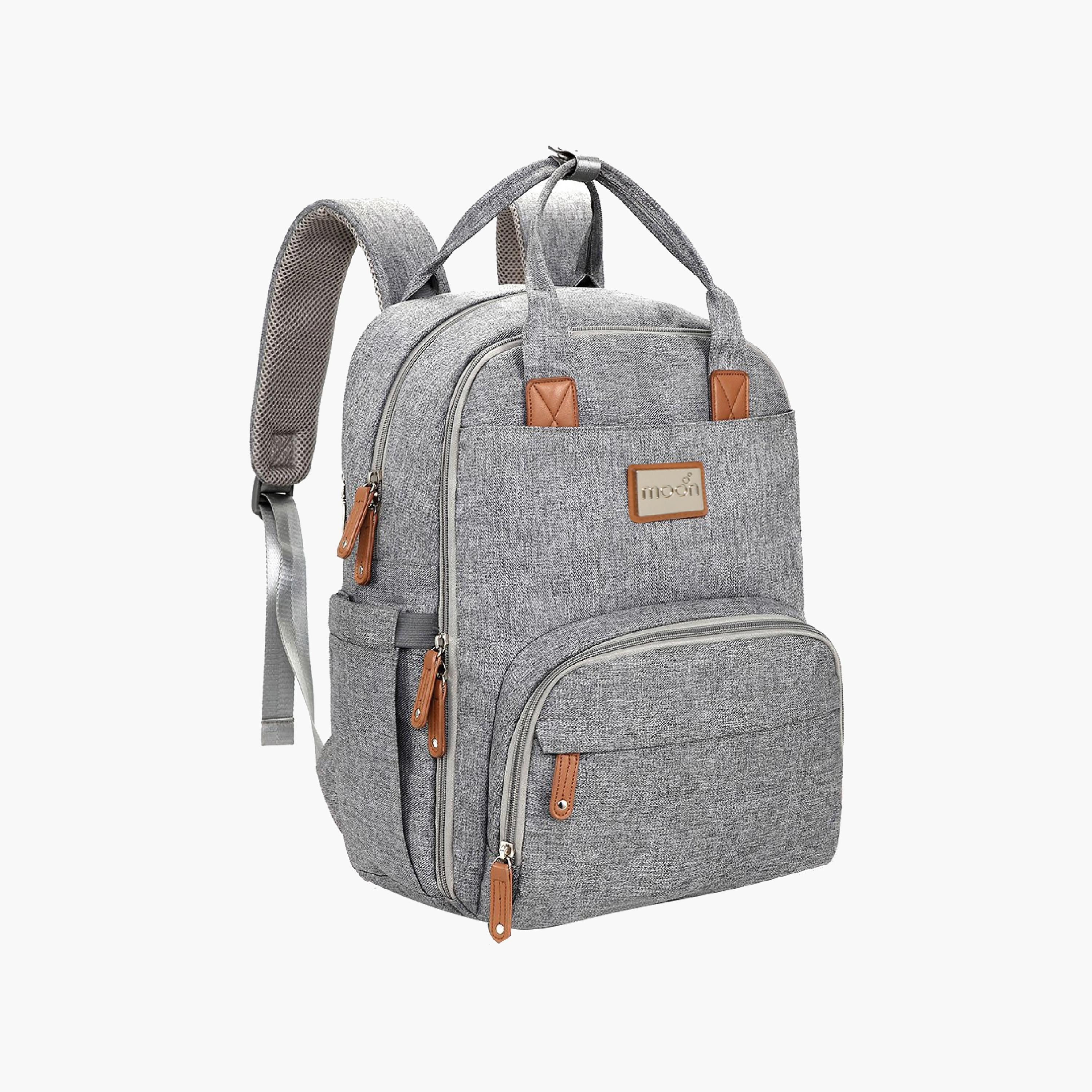 Moon Kary Me Diaper Backpack with Adjustable Straps and Zip Closure-baby-diapering-diaperbags-image-1