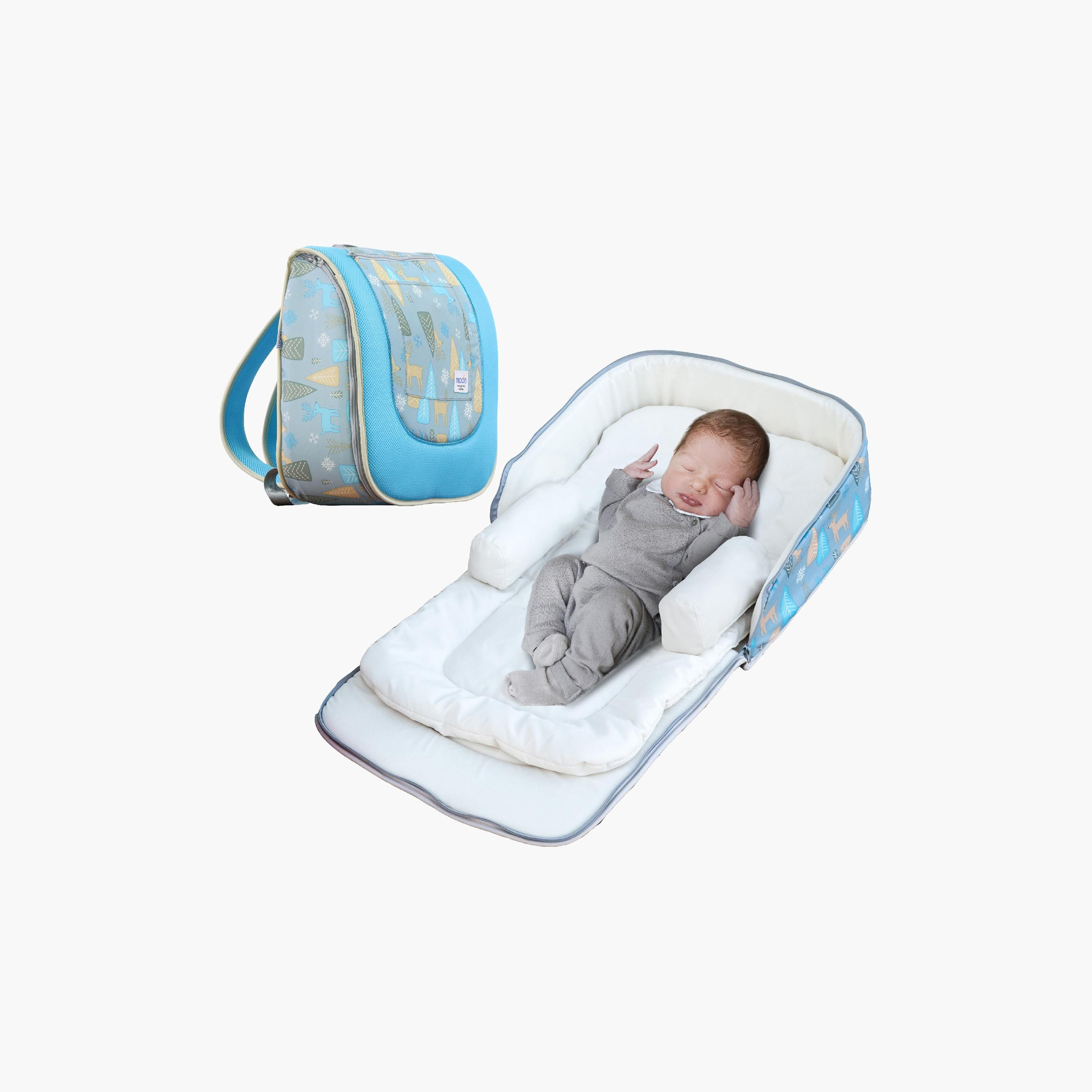 Moon Travalo Deer Print Portable Travel Baby Bed and Backpack-baby-gear-travelaccessories-image-1
