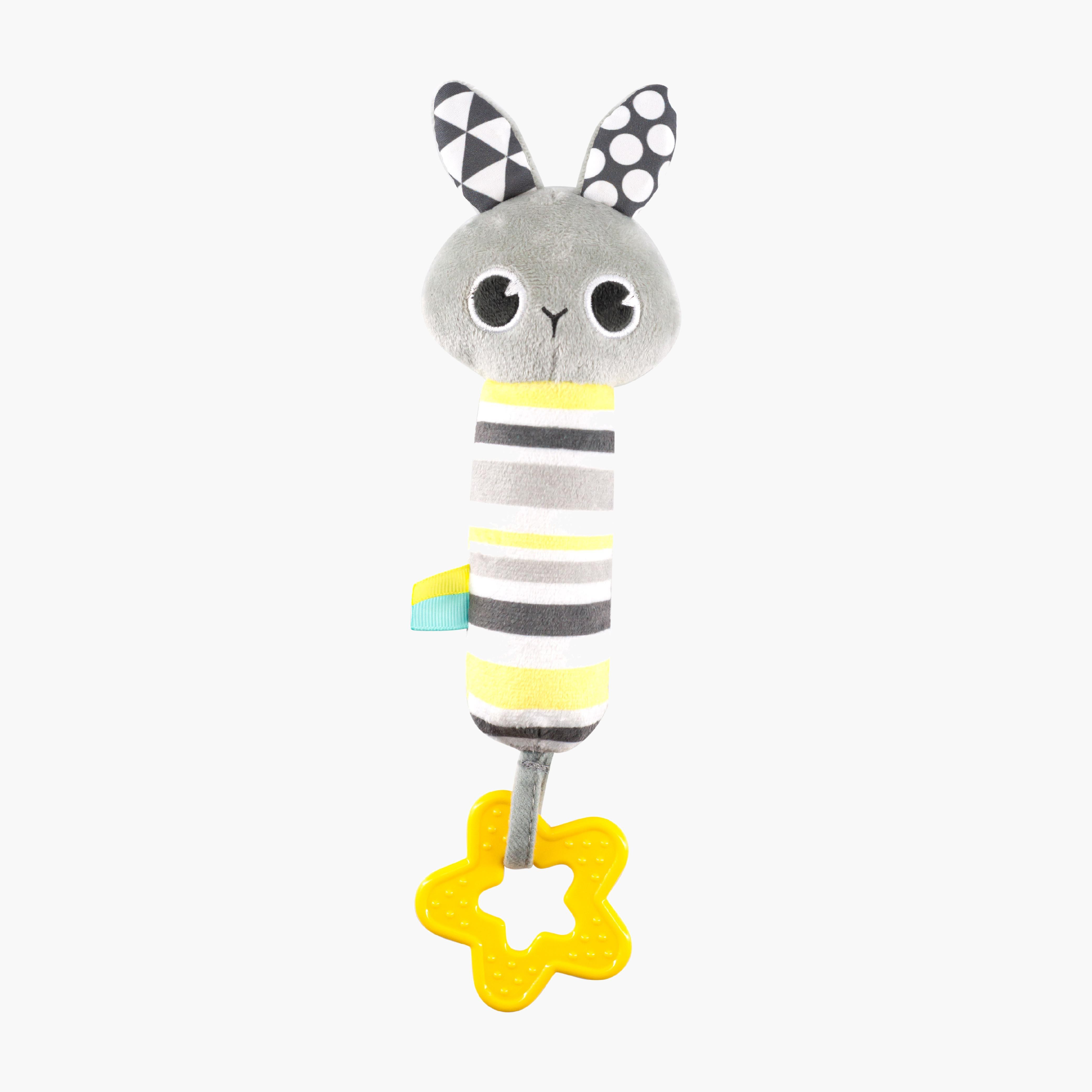 Moon Bunny Shaped Soft Rattle Toy-toys-babyandtoddlertoys-rattlesandteethers-image-1