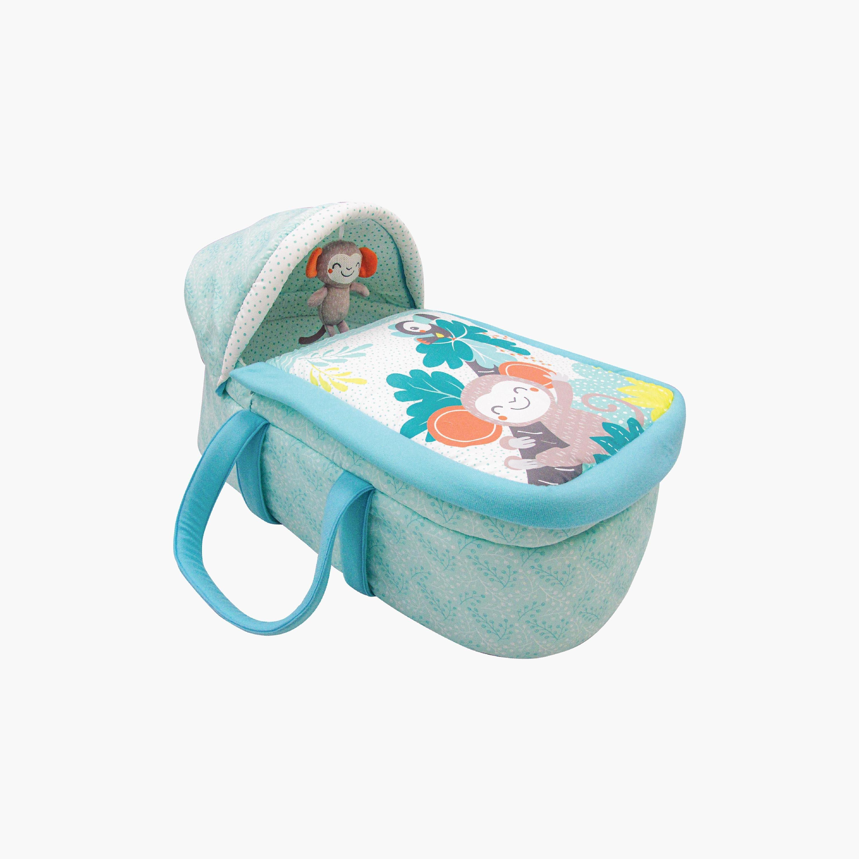 Moon Printed Moses Basket with Canopy-baby-nursery-furniture-mosesbaskets-image-1