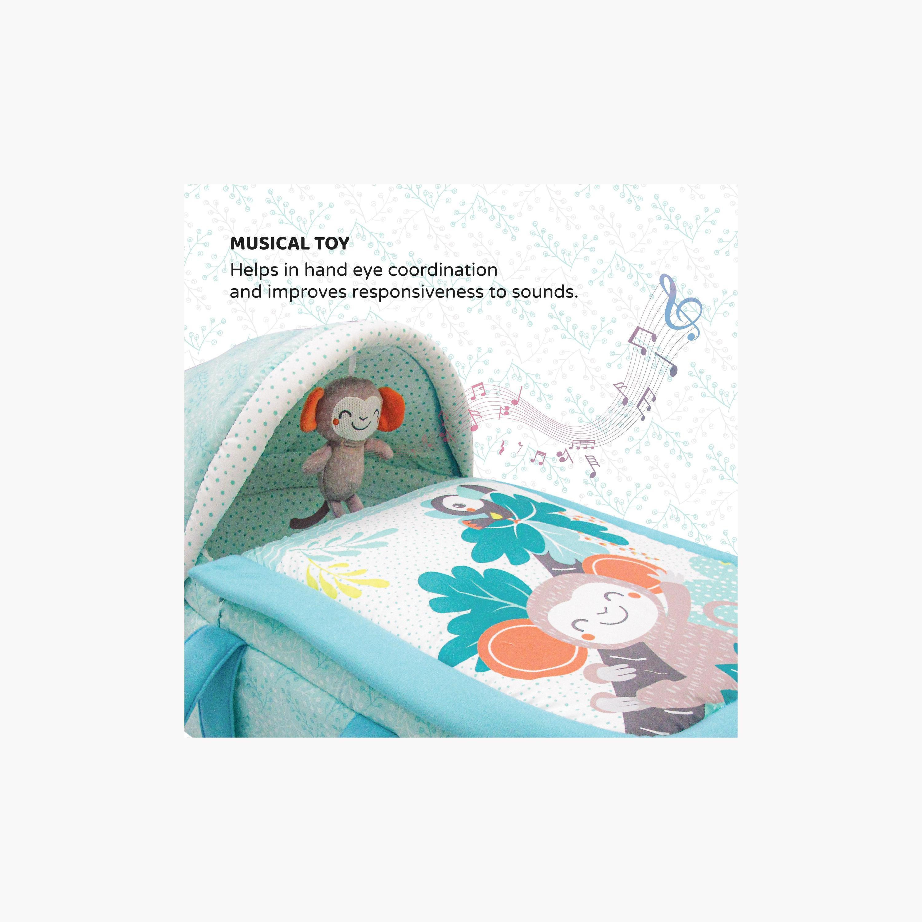 Moon Printed Moses Basket with Canopy-baby-nursery-furniture-mosesbaskets-image-2