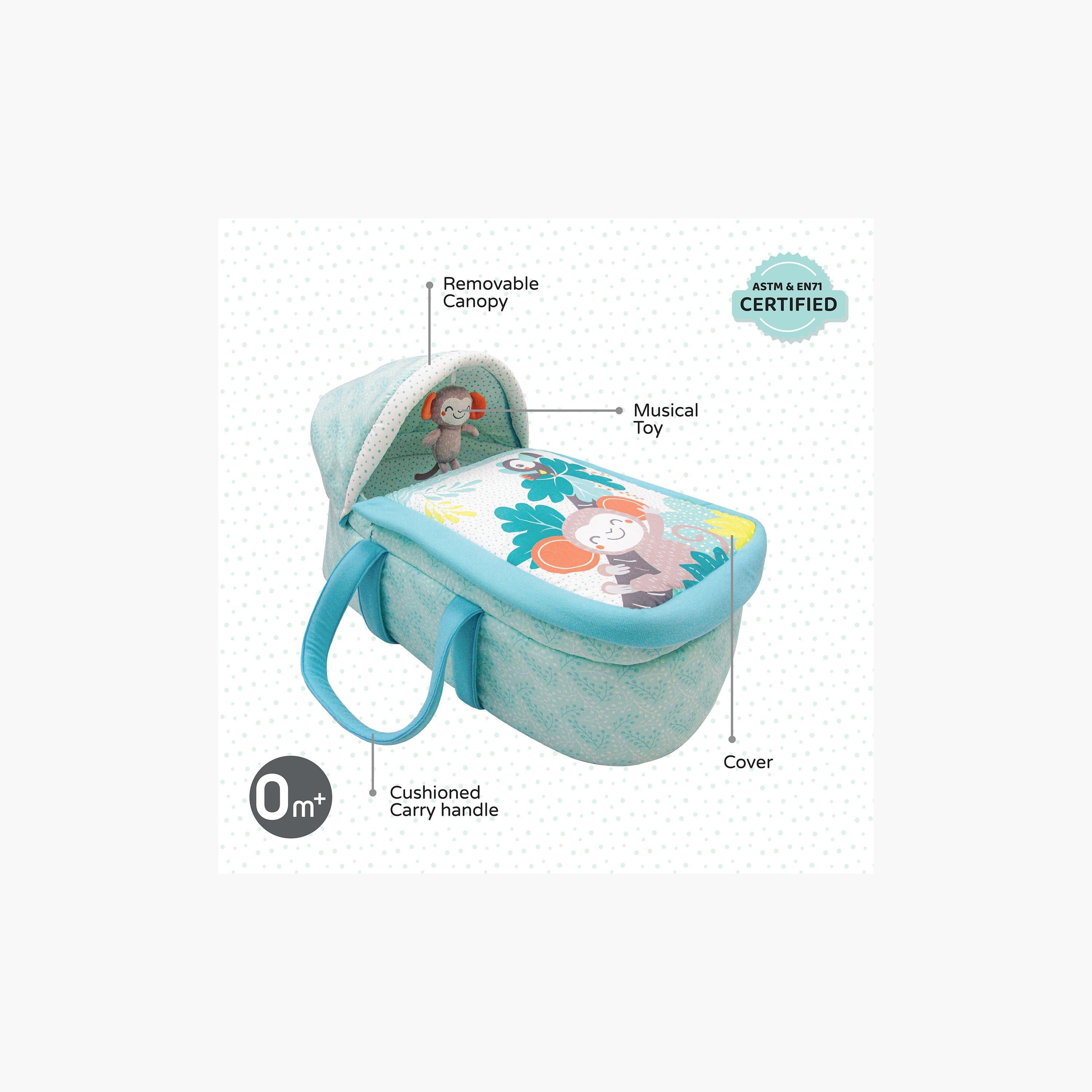 سلة موسى بطبعات مع مظلة من مون-baby-nursery-furniture-mosesbaskets-image-4