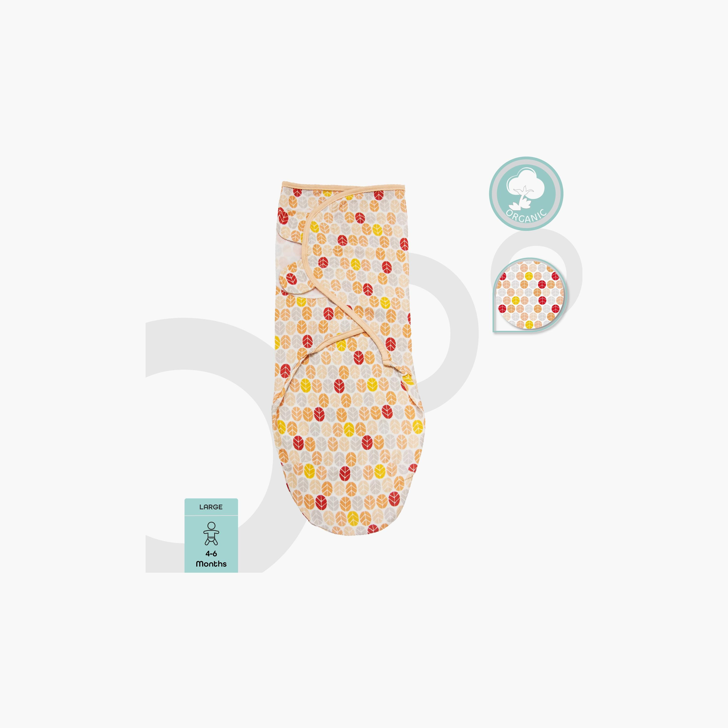 Moon Printed Organic Swaddle Wrap-baby-nursery-blanketsandswaddles-swaddlesandsleepingbags-image-2