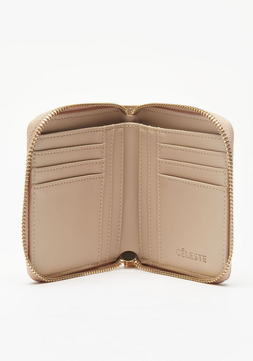 Celeste Monogram Embossed Zip Around Wallet-Wallets & Clutches-image-1
