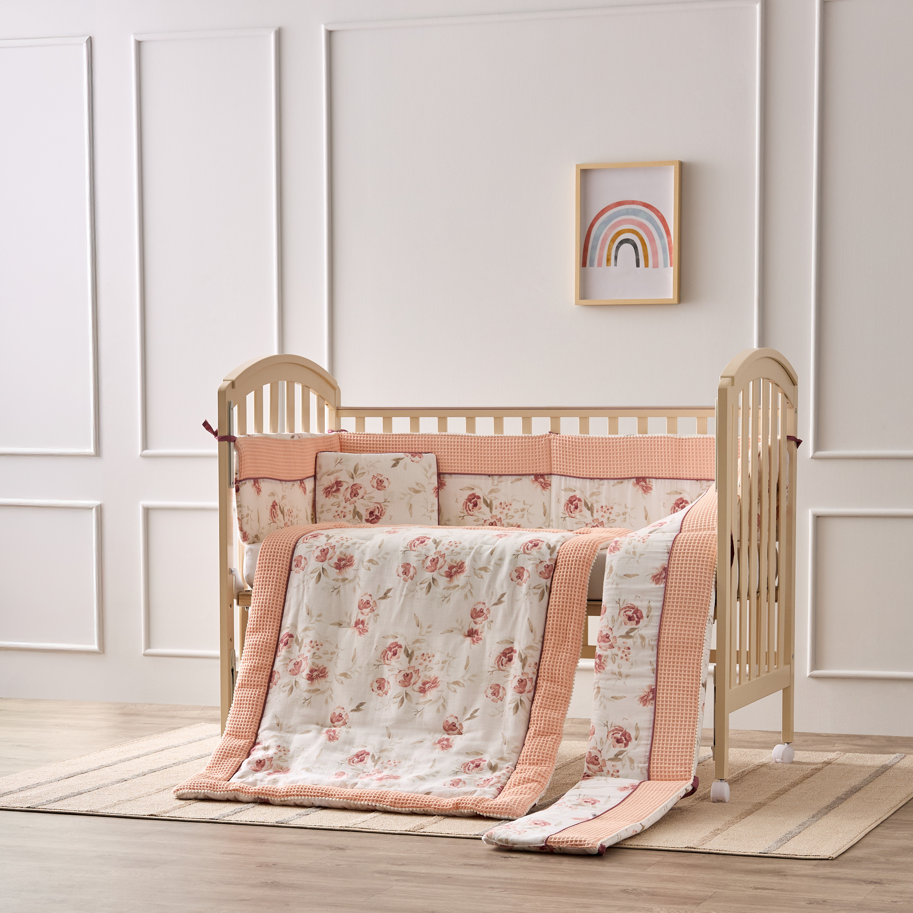 Nini Floral Print 4-Piece Bedding Set-baby-nursery-babybedding-image-1