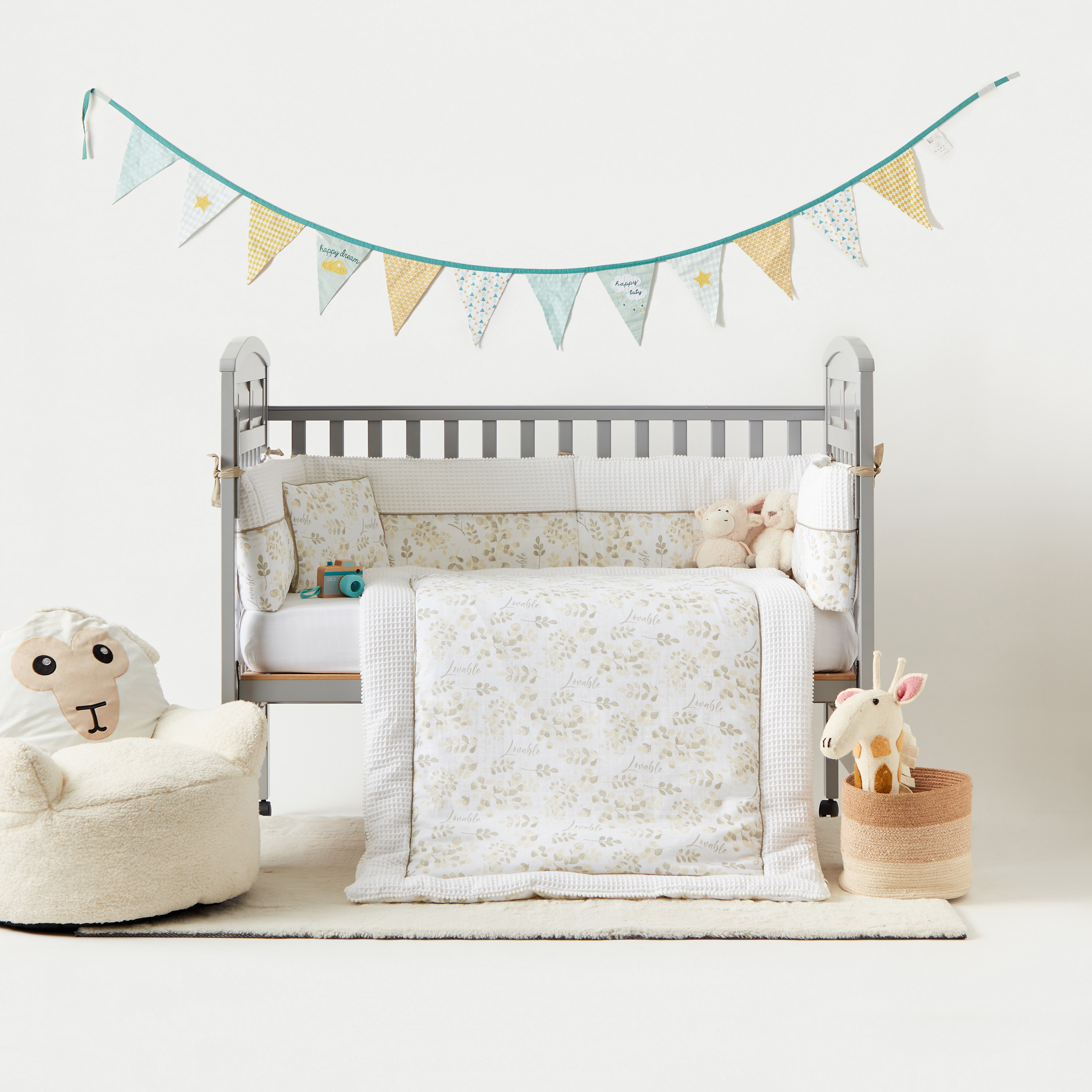 Nini Floral Print 4-Piece Bedding Set-baby-nursery-babybedding-image-1