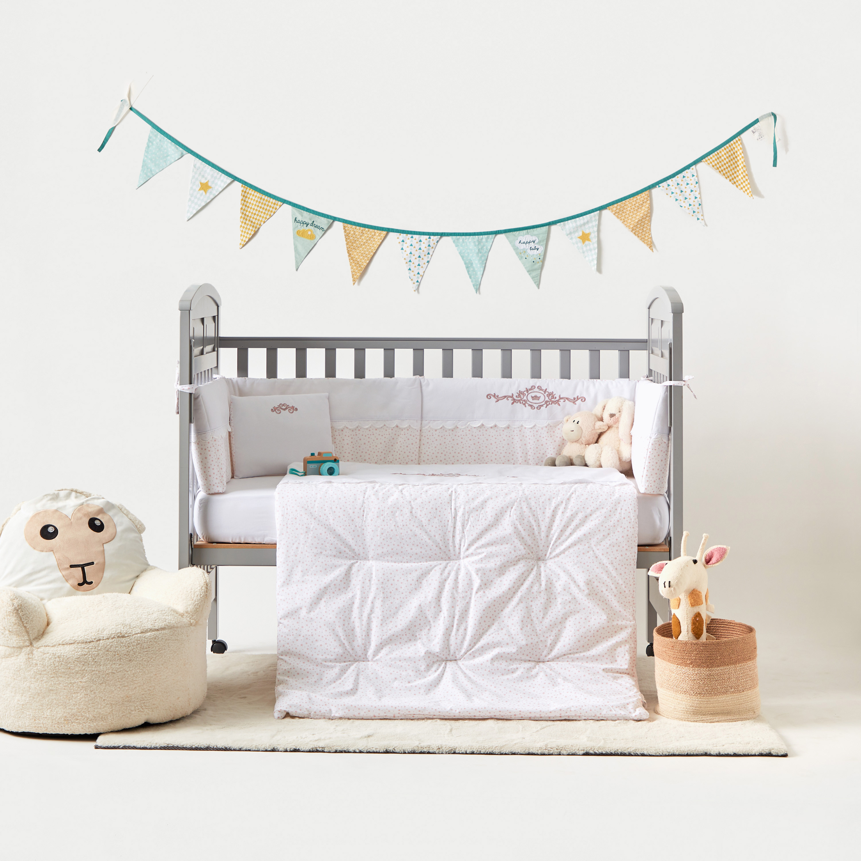 Navy crib bedding set on sale