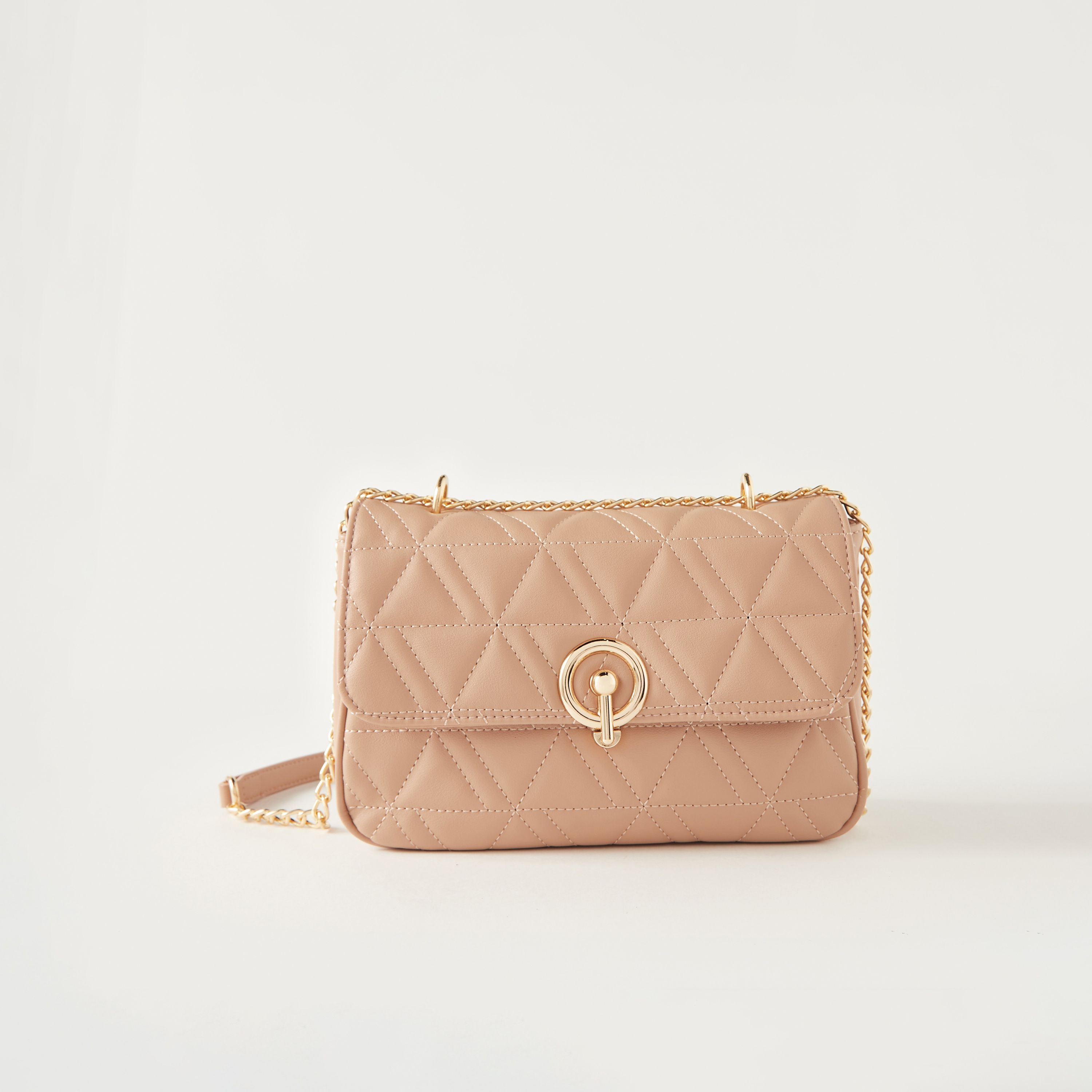 Buy Women s Sasha Quilted Crossbody Bag with Chain Strap Online