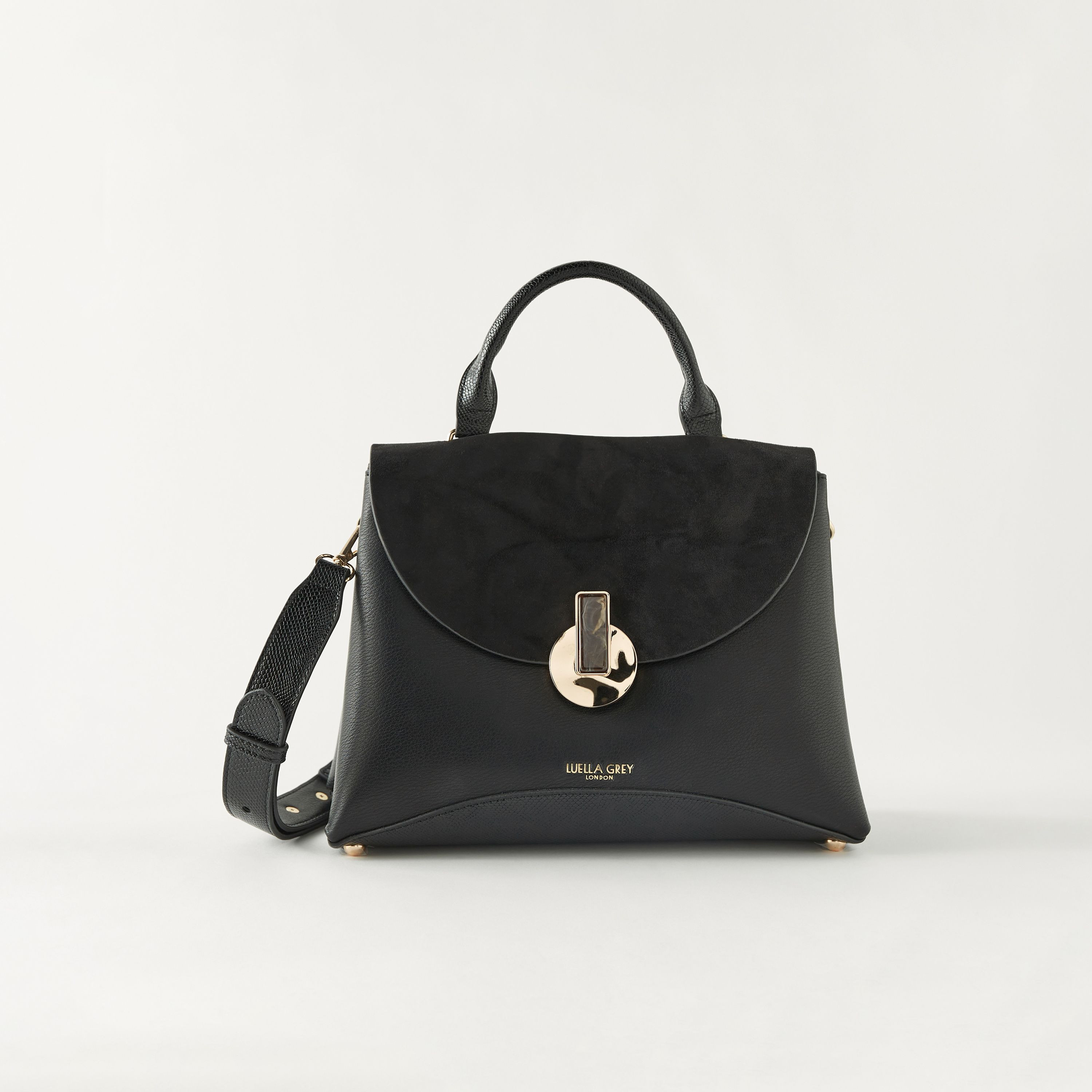 Shop LUELLA GREY Solid Crossbody Bag with Detachable Strap