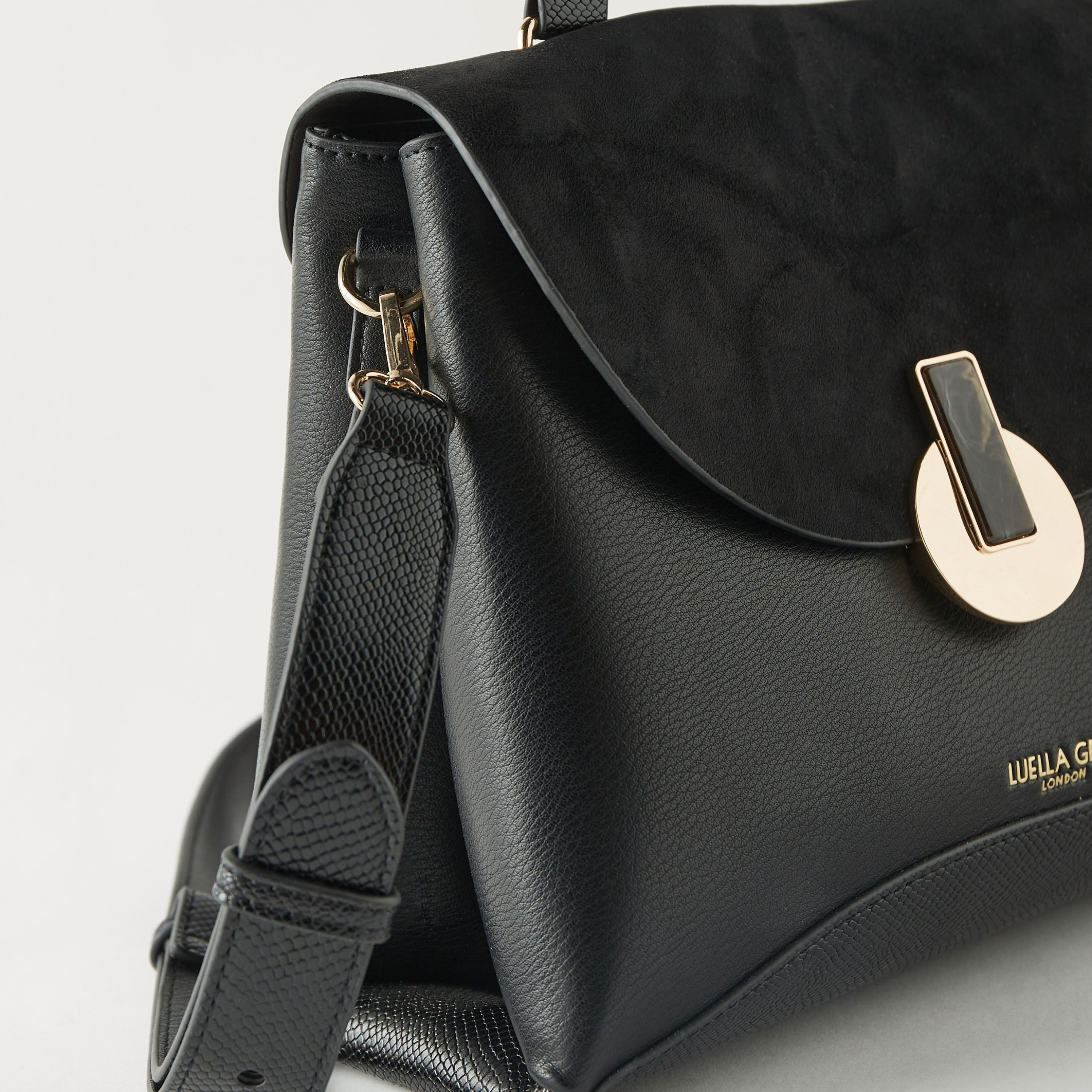 バッグ Liela shop Shop LUELLA GREY Solid Crossbody Bag with Detachable Strap