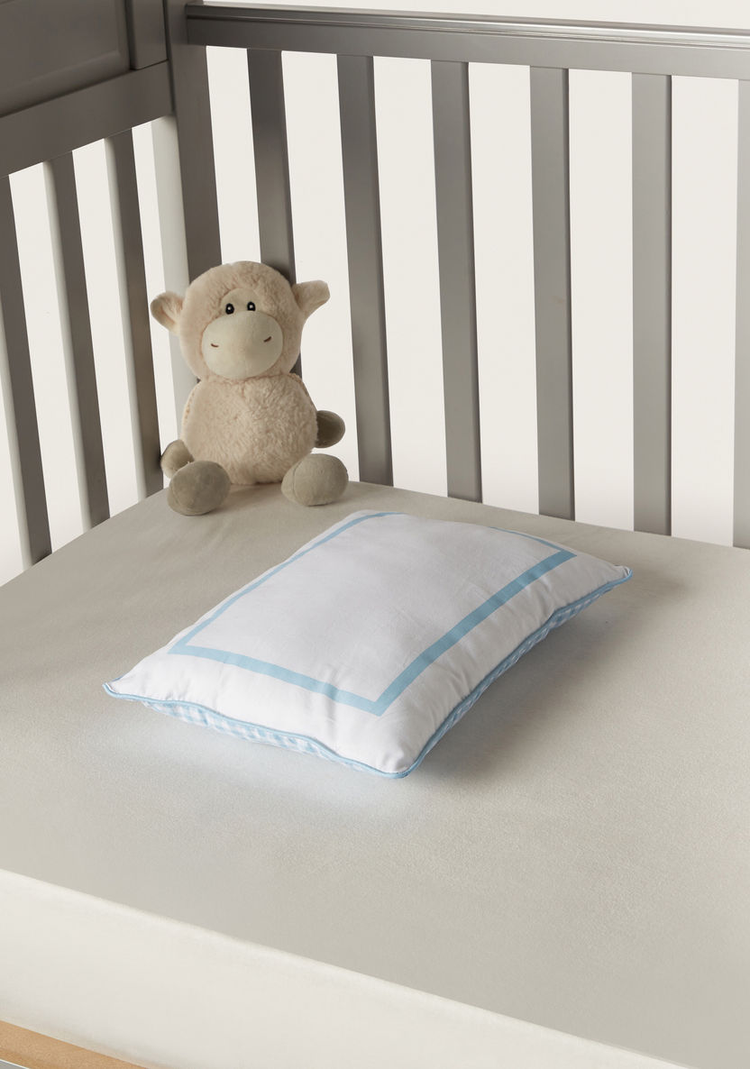Juniors Checked Baby Pillow - 25x36 cm-Baby Bedding-image-0