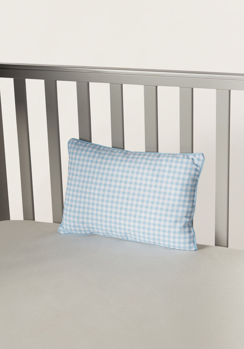 Juniors Checked Baby Pillow - 25x36 cm-Baby Bedding-image-1