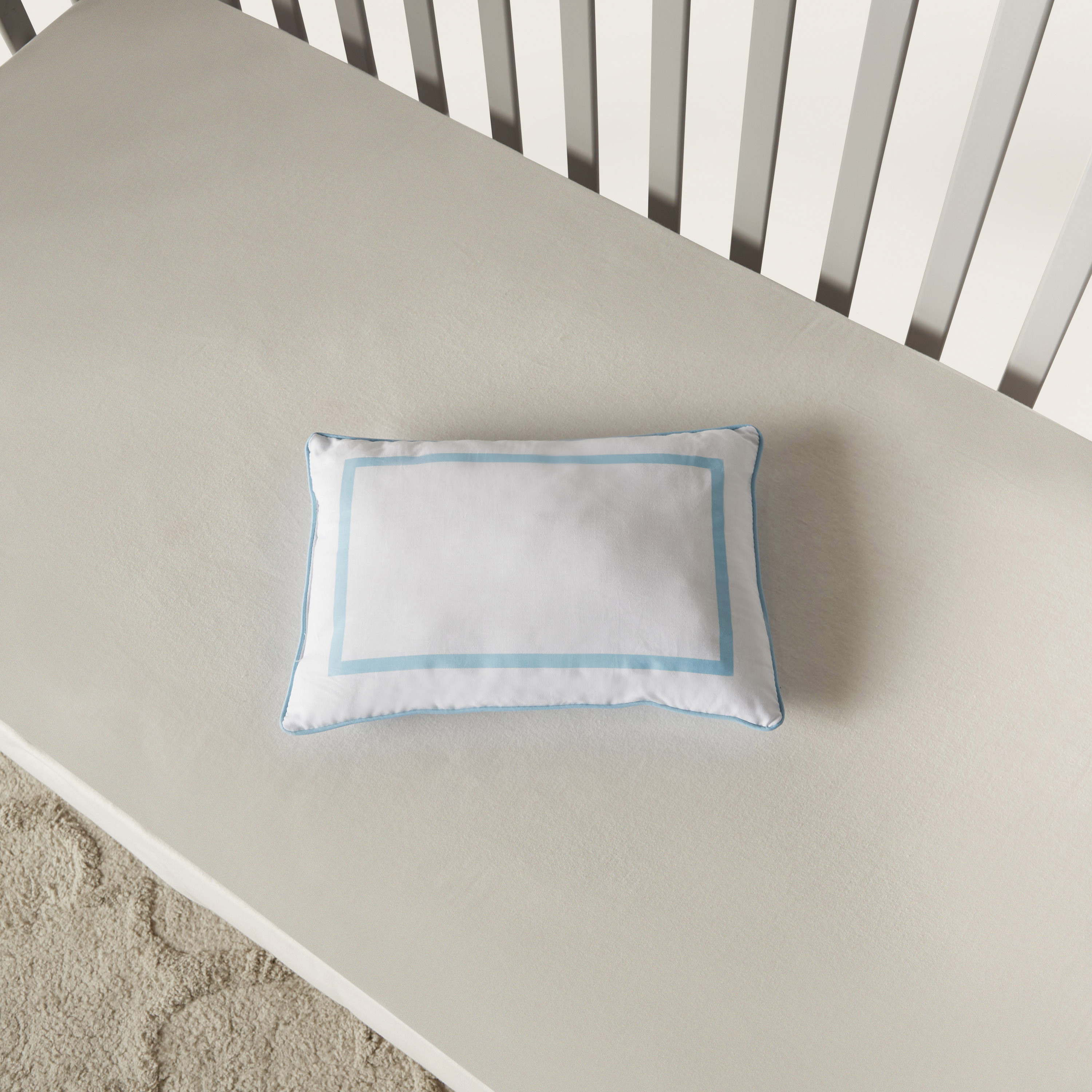 Juniors Checked Baby Pillow - 25x36 cm-baby-nursery-babybedding-image-3