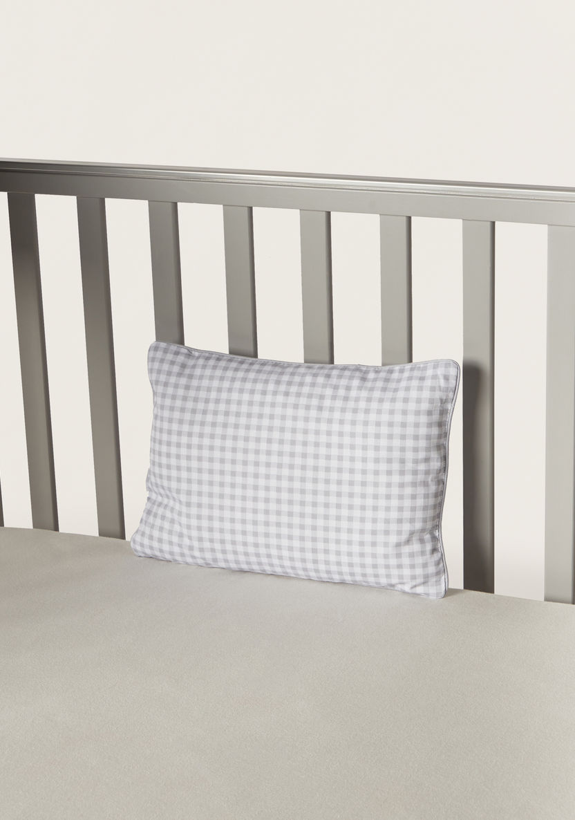Juniors Checked Pillow - 25x36 cm-Baby Bedding-image-1