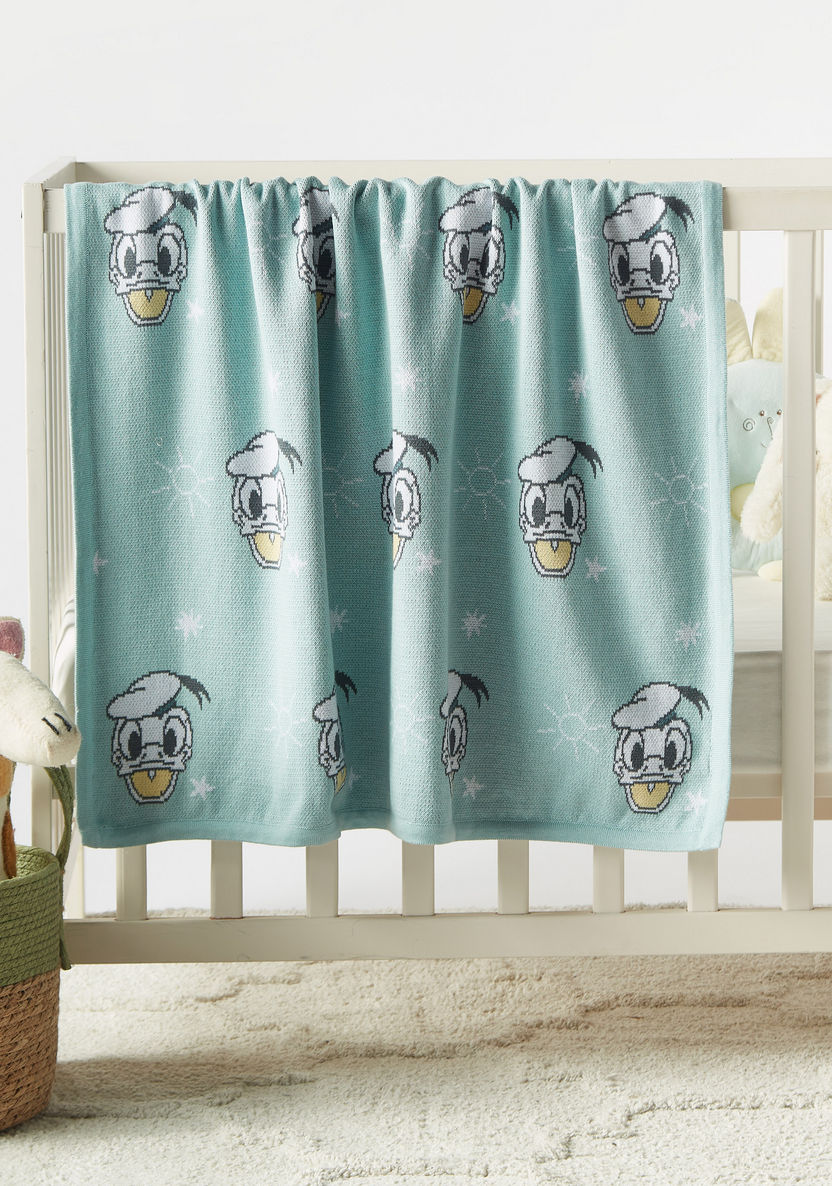 Disney Donald Duck Print Baby Blanket - 80x100 cm-Blankets and Throws-image-0