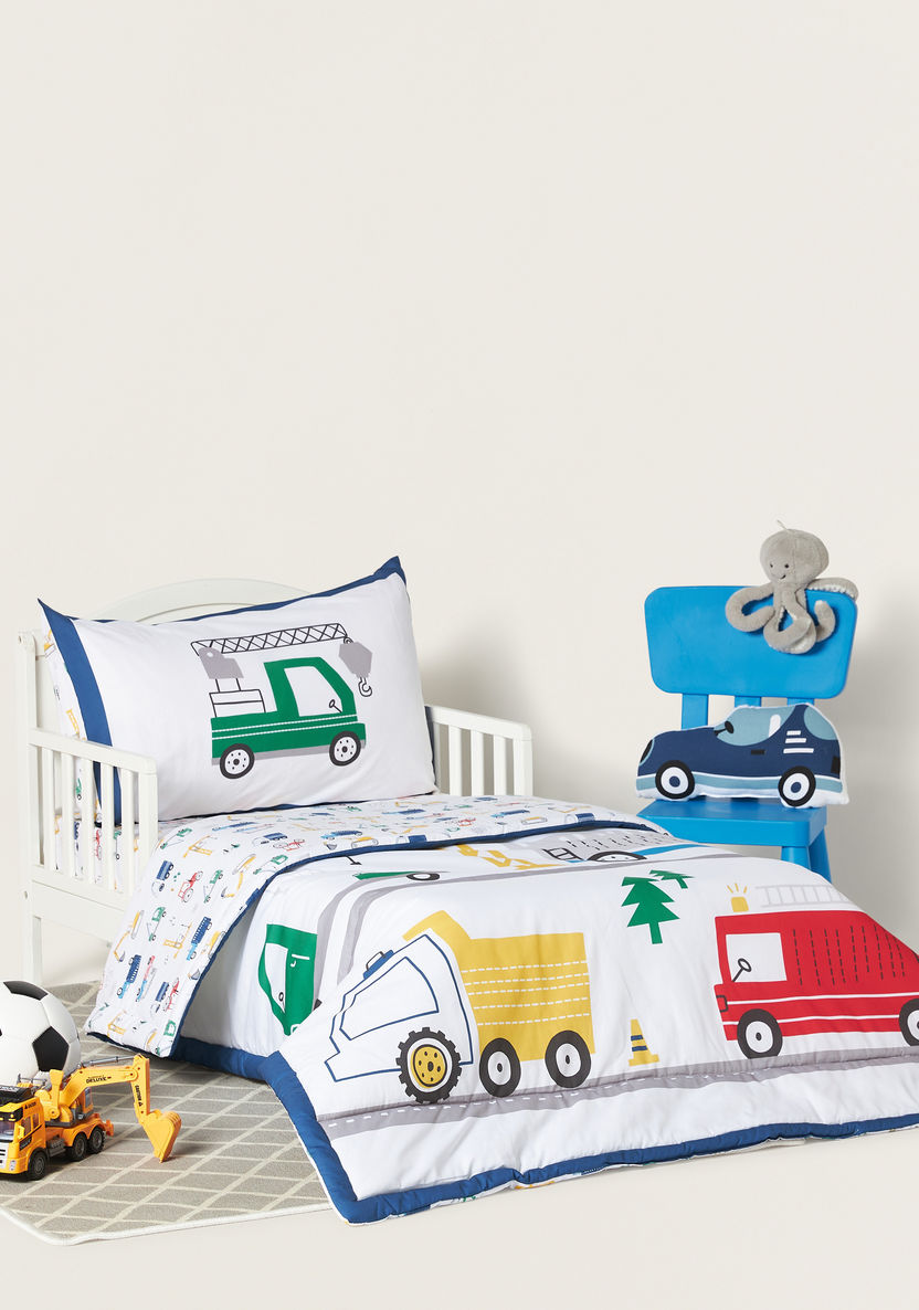 Juniors Printed 3-Piece Comforter Set-Toddler Bedding-image-0