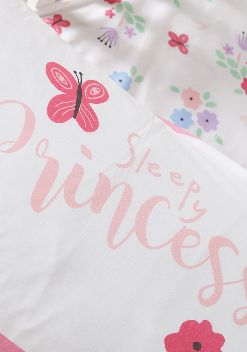 Juniors Princess Print 3-Piece Comforter Set-Toddler Bedding-image-3