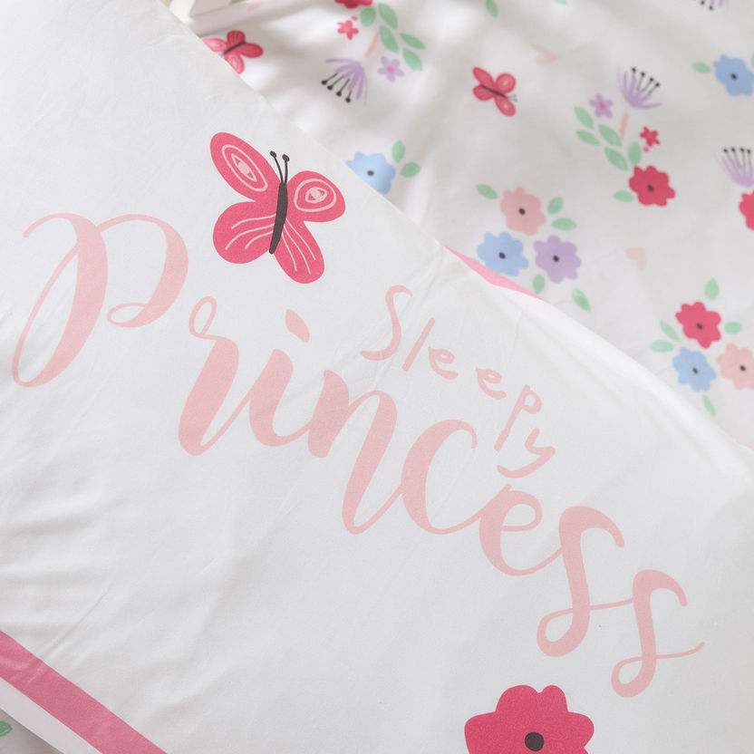 Juniors Princess Print 3-Piece Comforter Set-Toddler Bedding-image-3