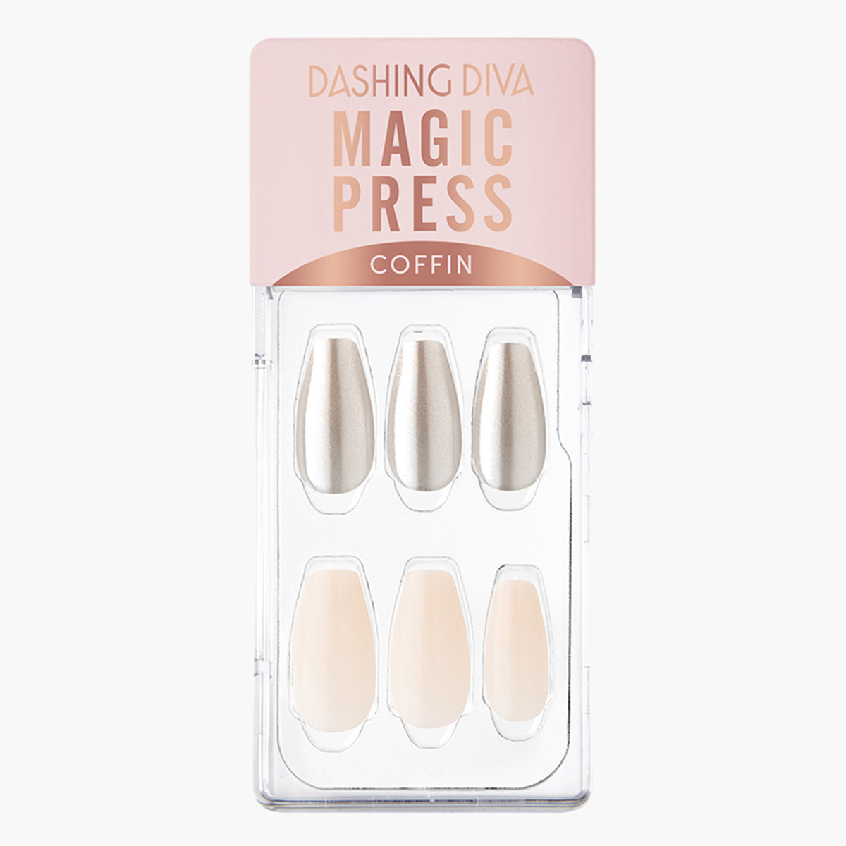 Dashing Diva Magic Press Coffin Press-On Nails-beautyandpersonalcare-makeup-nails-artificialnails-image-1