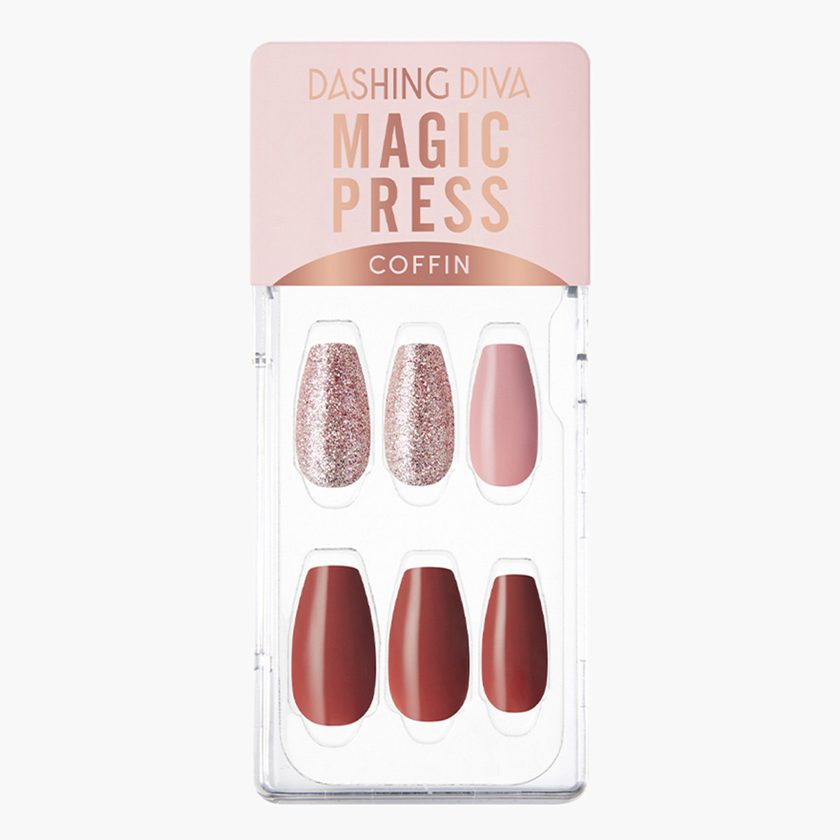 Dashing Diva Magic Press Coffin Press-On Nails-beautyandpersonalcare-makeup-nails-artificialnails-image-1