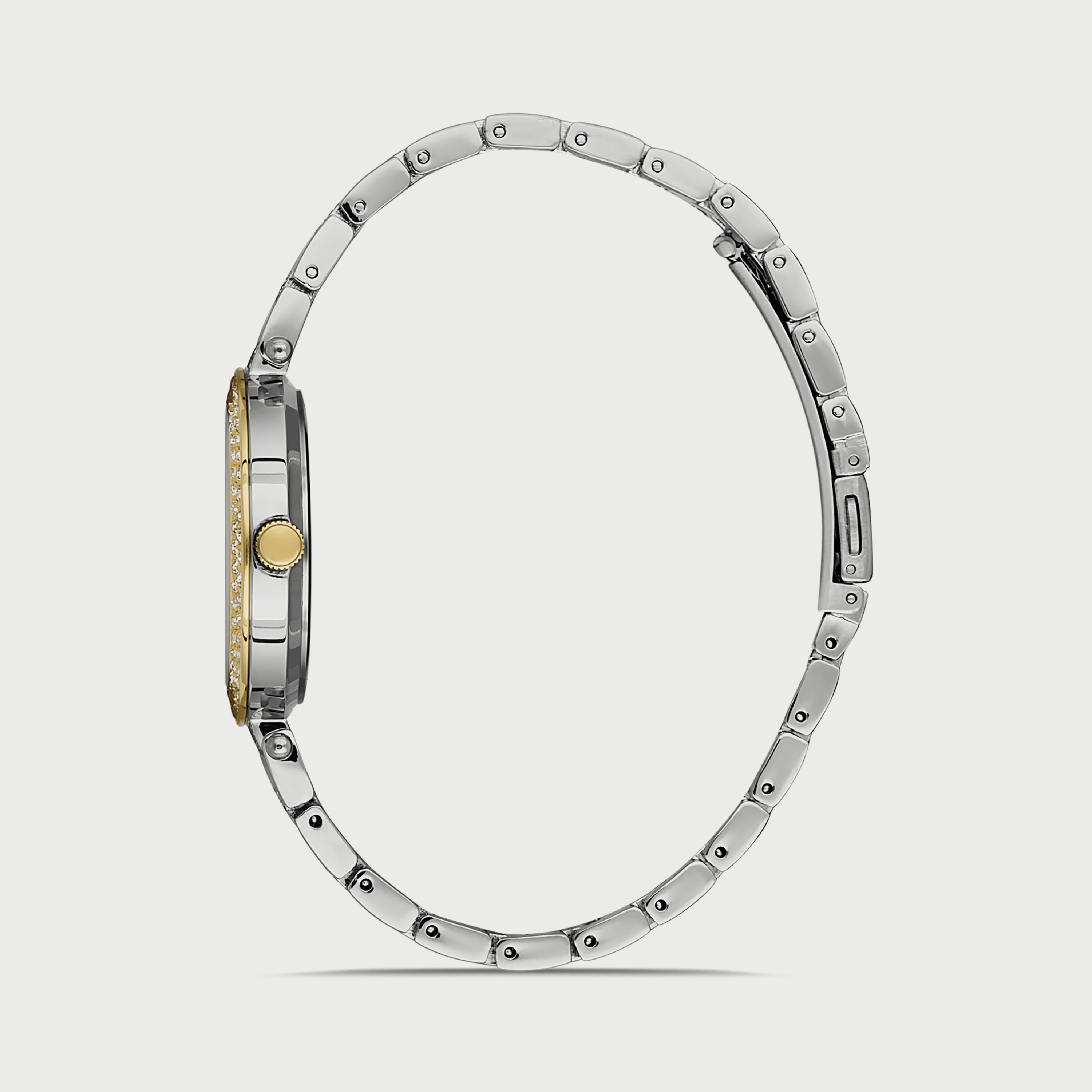Omax Women's Silver & Gold Analog Metal Strap Watch 00JSS010N002-women-watchesandjewellery-watches-image-2