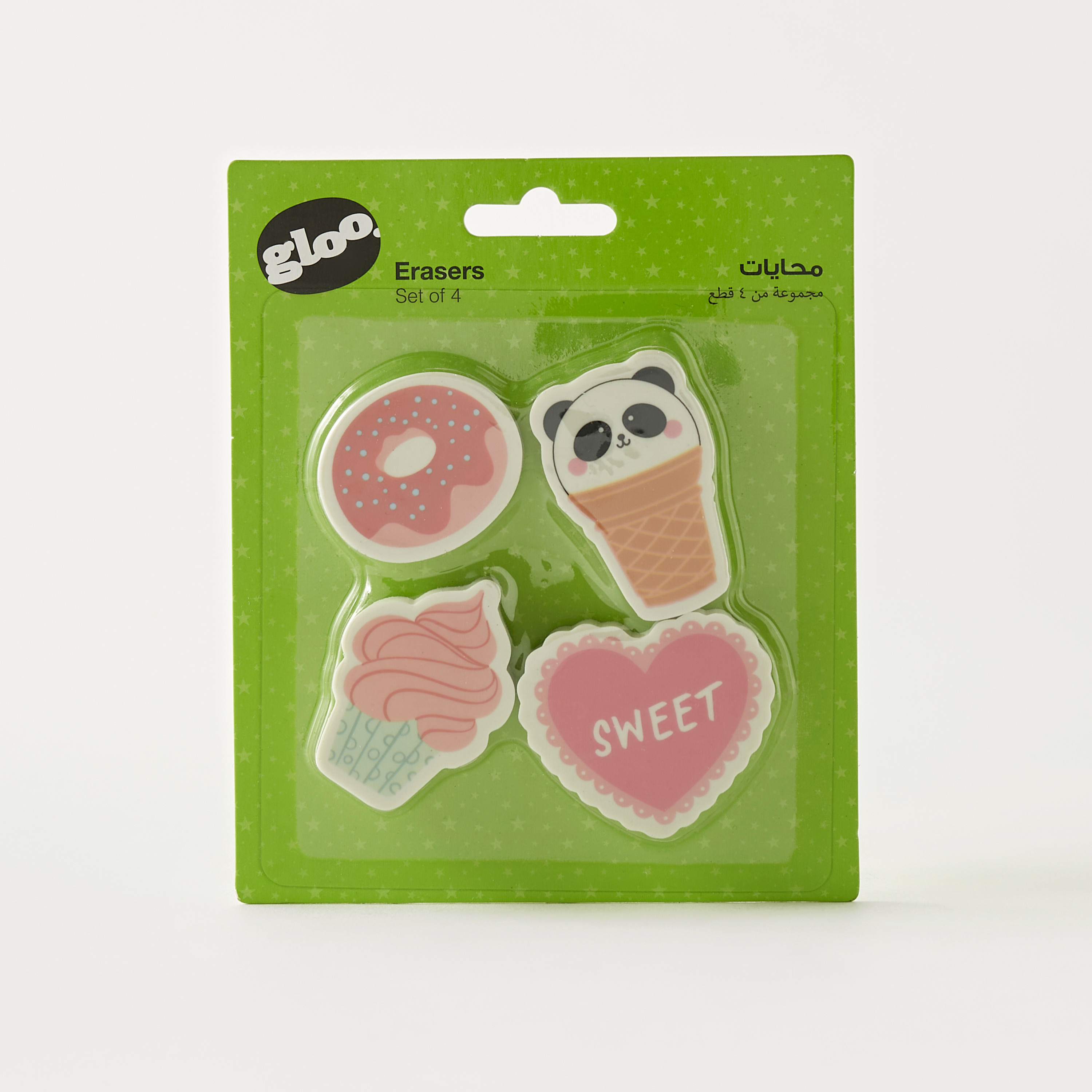 GLOO Assorted Eraser - Set of 4-school-stationery-desksupplies-image-1