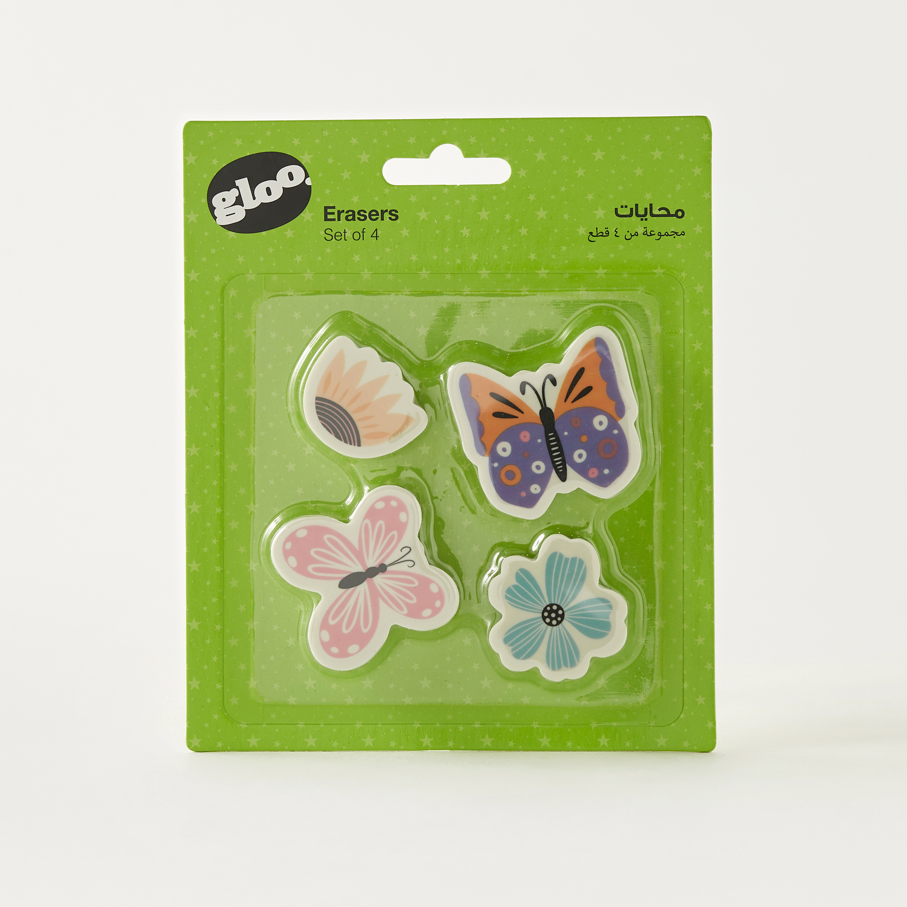 GLOO Assorted Eraser - Set of 4-school-stationery-sets-image-1