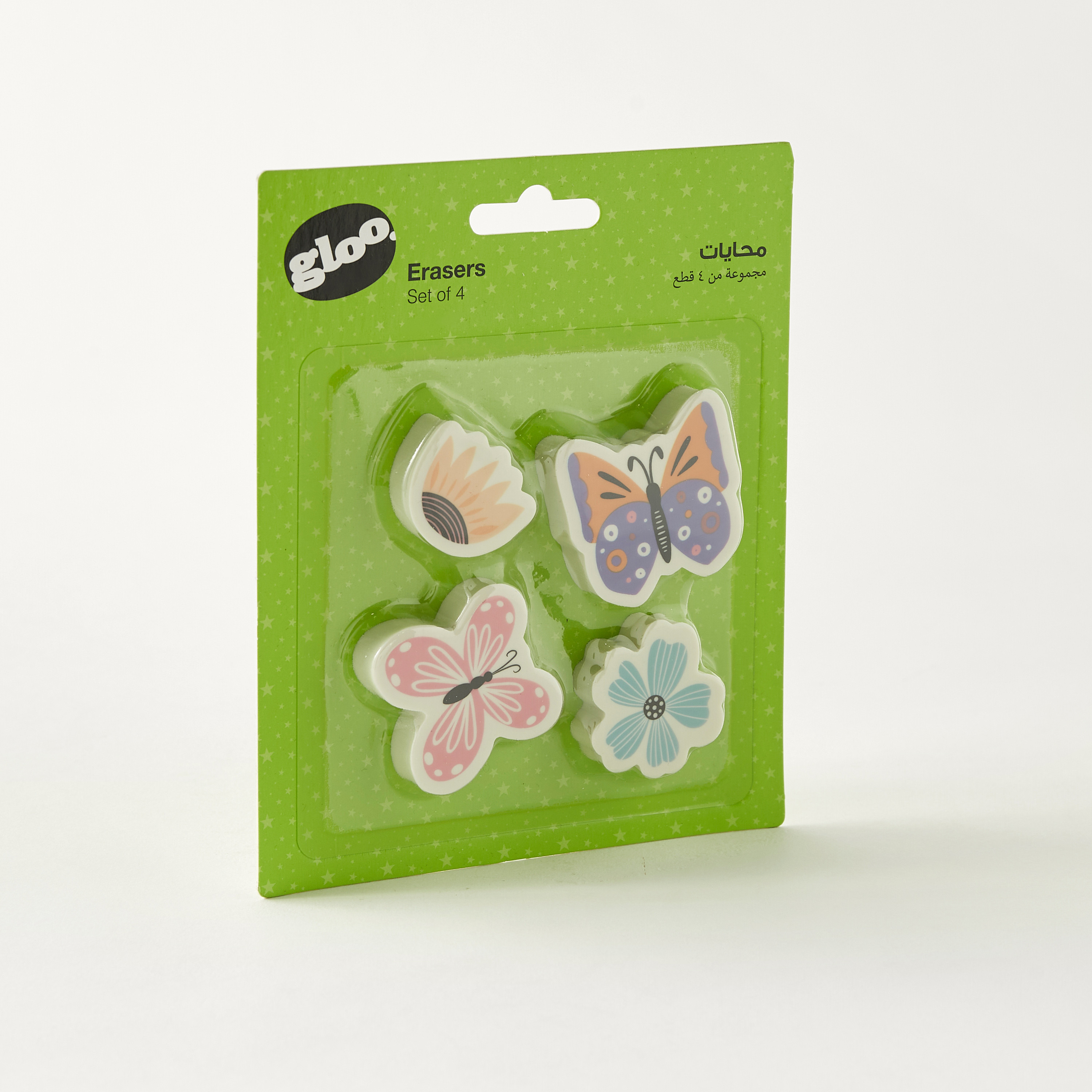 GLOO Assorted Eraser - Set of 4-school-stationery-sets-image-2