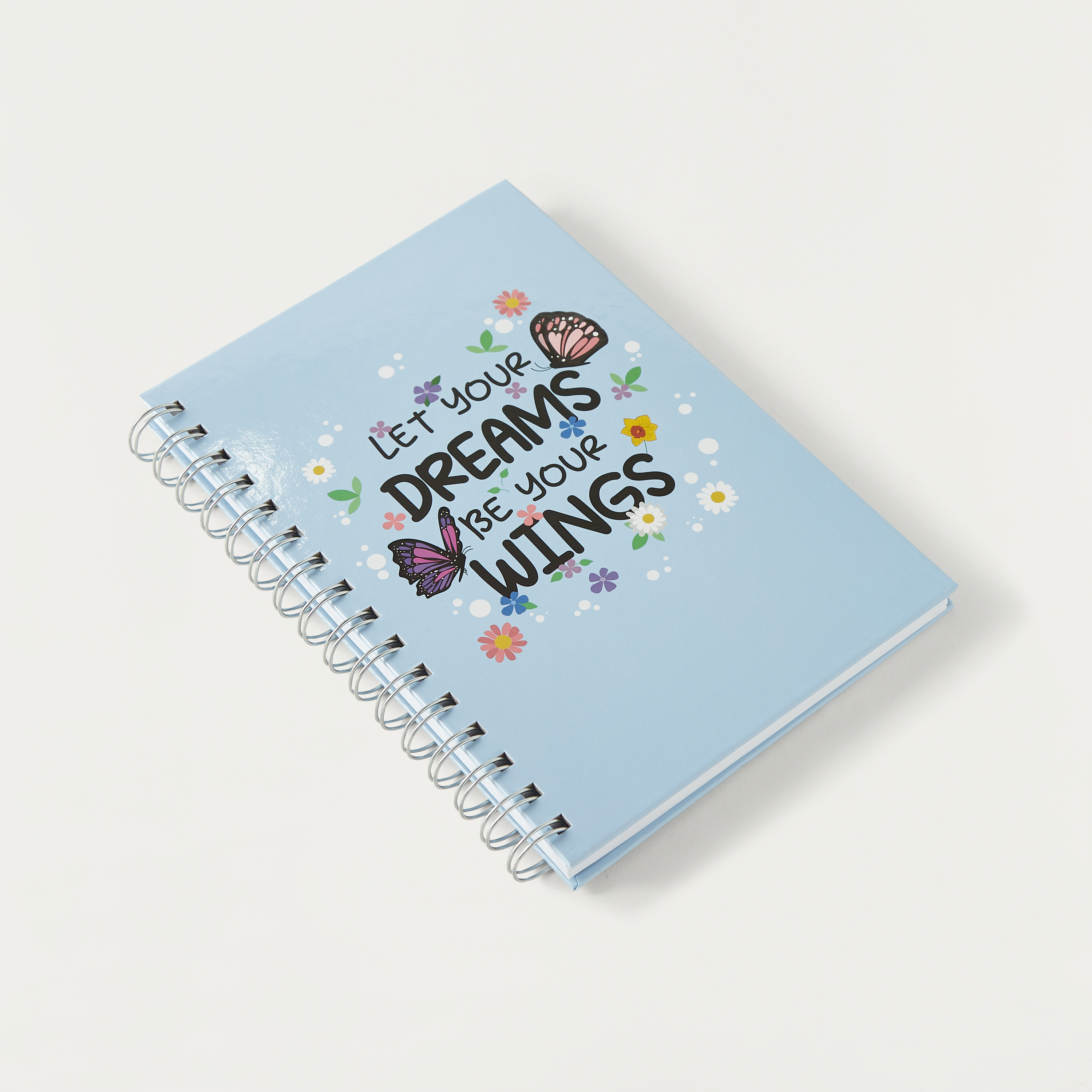 GLOO Slogan Print Spiral Bound Ruled A5 Notebook-school-stationery-notebooks-image-2