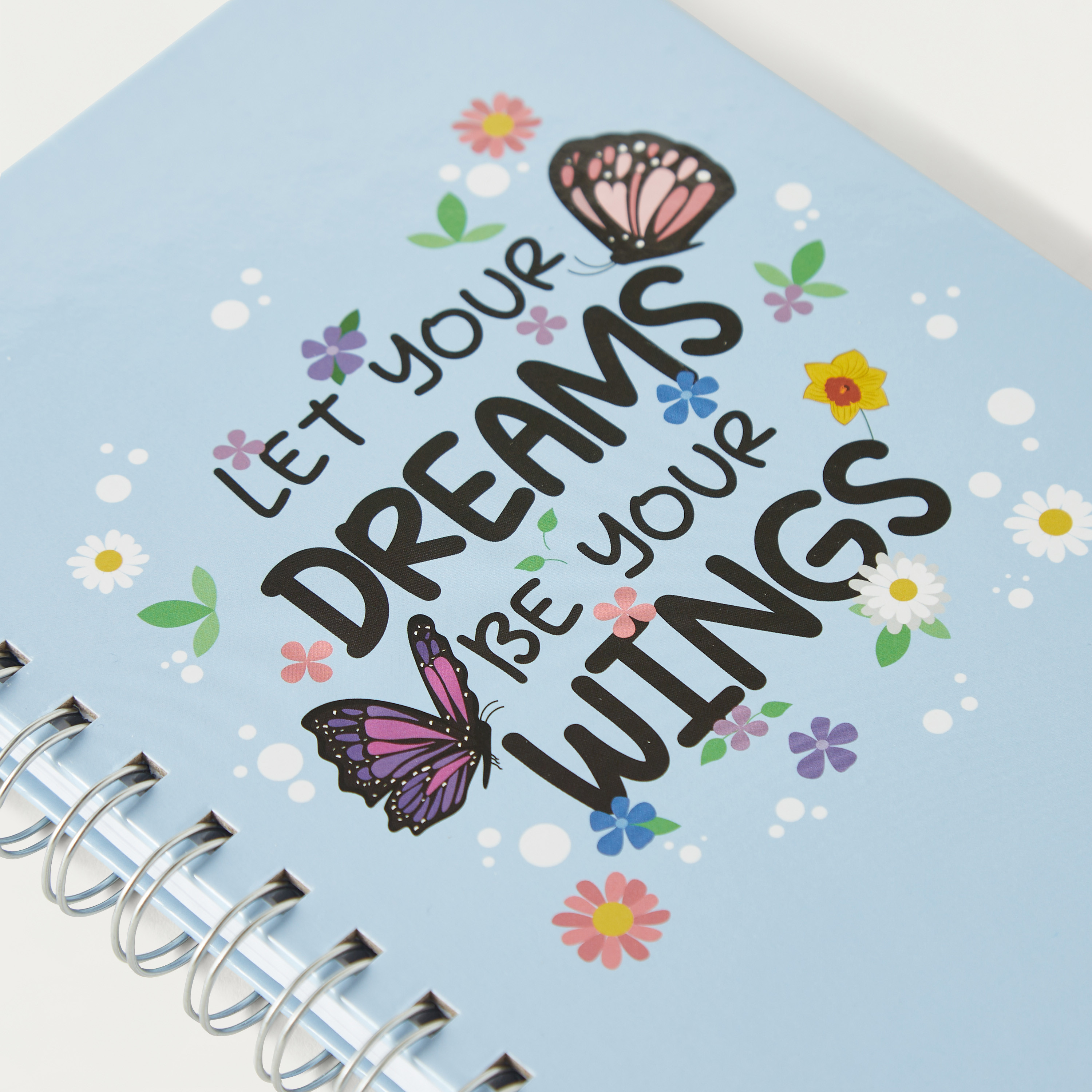 GLOO Slogan Print Spiral Bound Ruled A5 Notebook-school-stationery-notebooks-image-3