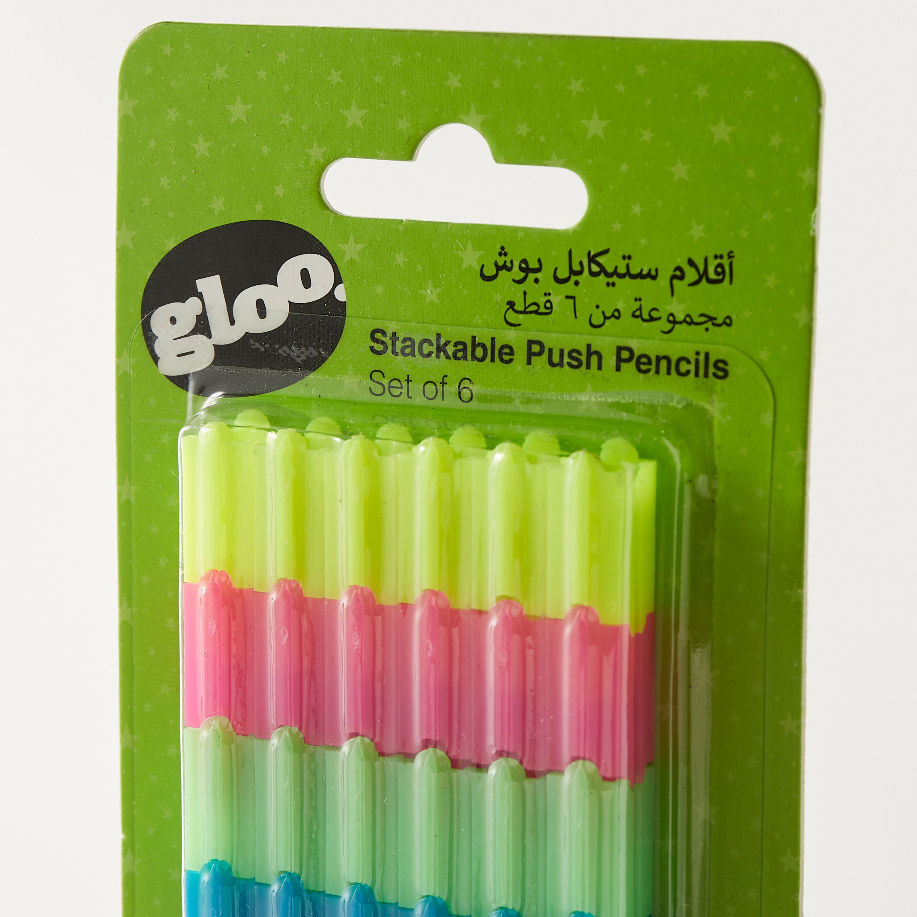 GLOO Stackable Push Pencil - Set of 6-school-stationery-pensandpencils-image-3