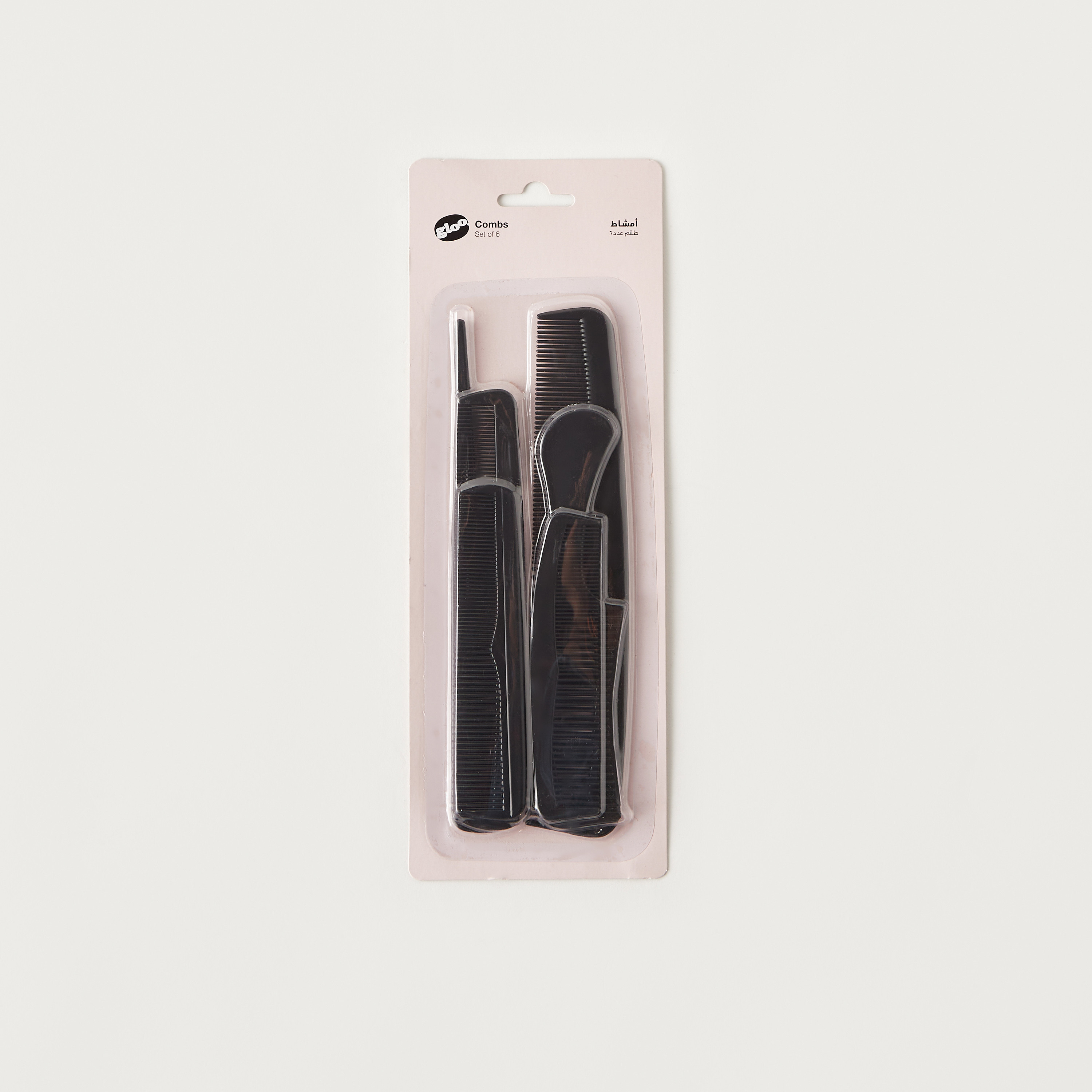 GLOO 6-Piece Solid Comb Set-beautyandpersonalcare-hair-stylingtools-hairbrushesandcombs-image-1