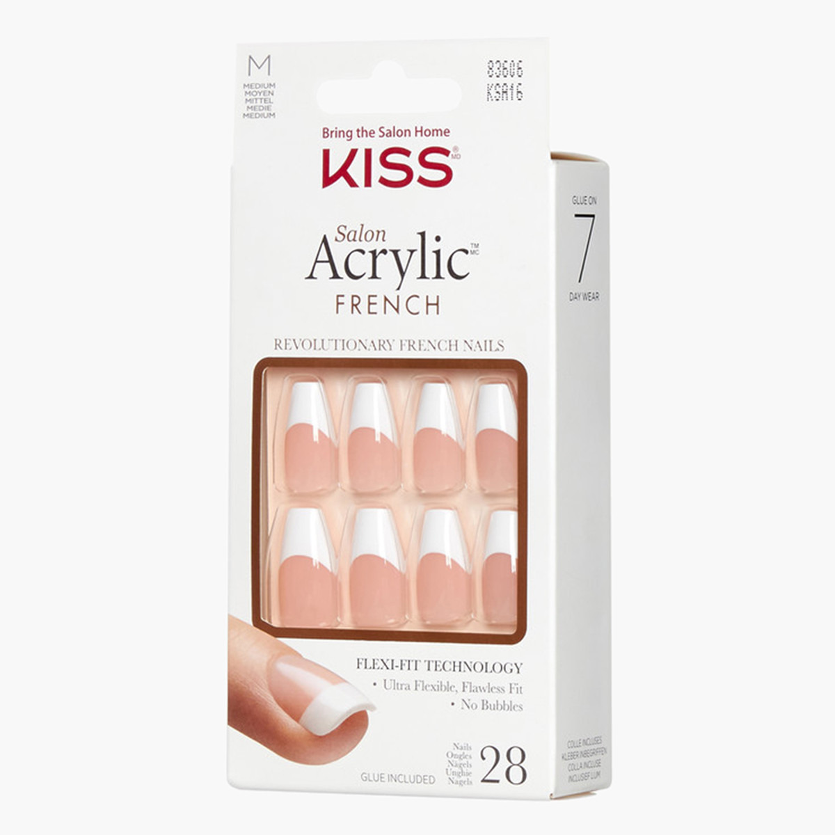 Kiss Cosmetics Salon Acrylic French Manicure Nail Set-beautyandpersonalcare-makeup-nails-artificialnails-image-3