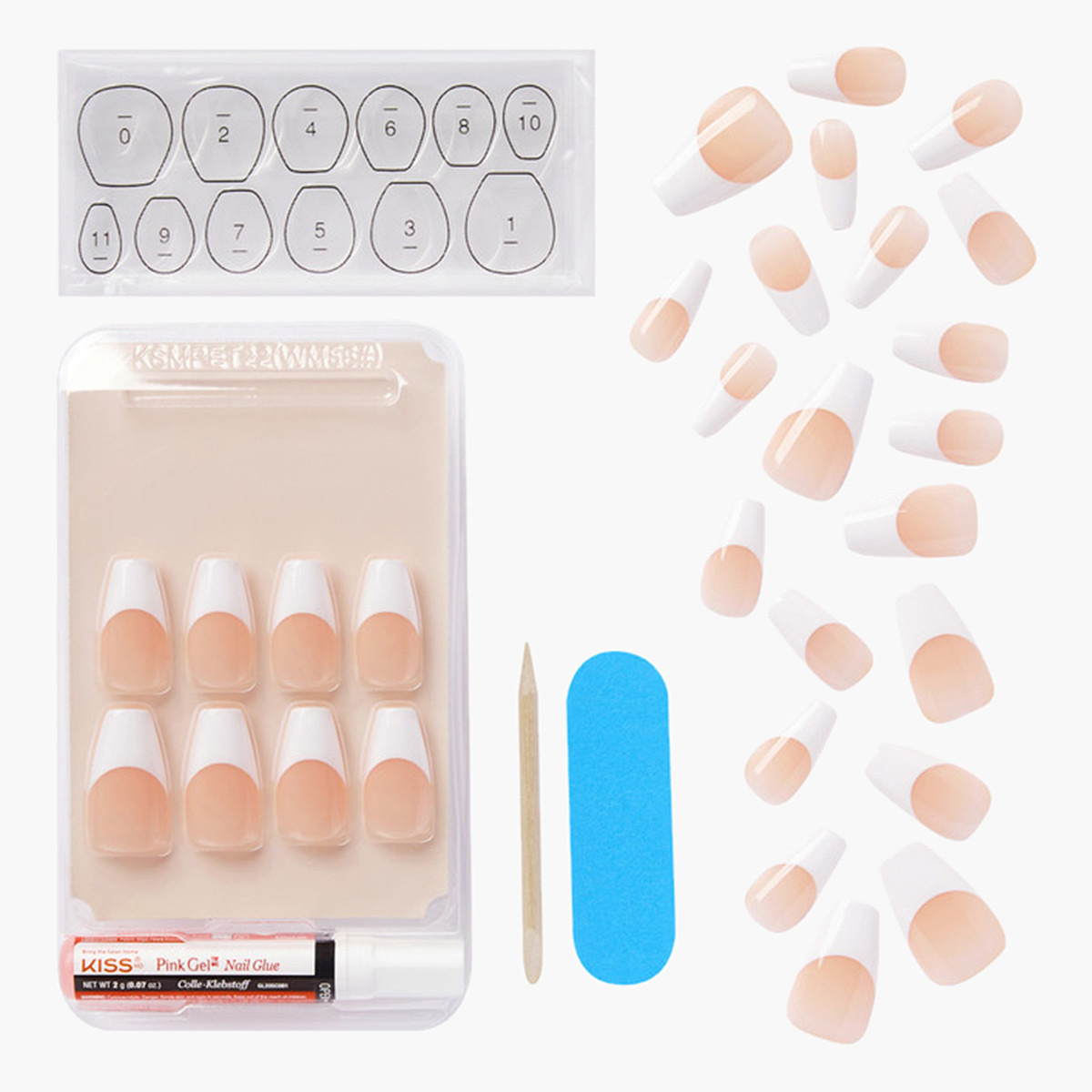 Kiss Cosmetics Salon Acrylic French Manicure Nail Set-beautyandpersonalcare-makeup-nails-artificialnails-image-4