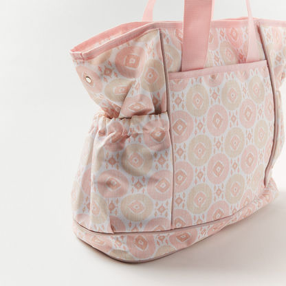 Juniors Printed Diaper Bag with Double Handle and Zip Closure-Diaper Bags-image-2