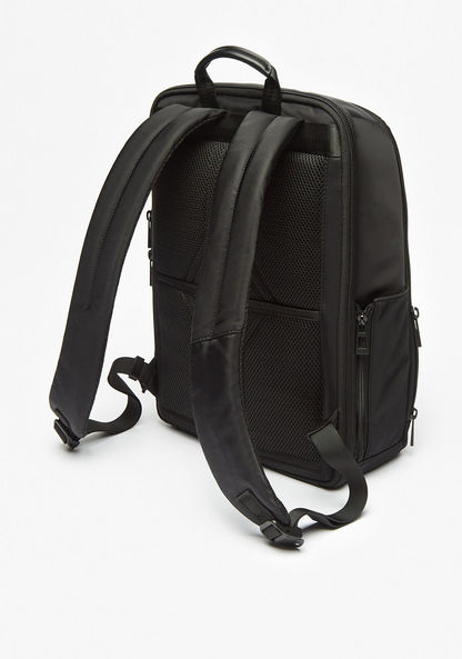 Duchini Solid Backpack with Adjustable Straps and Zip Closure-Men%27s Backpacks-image-1