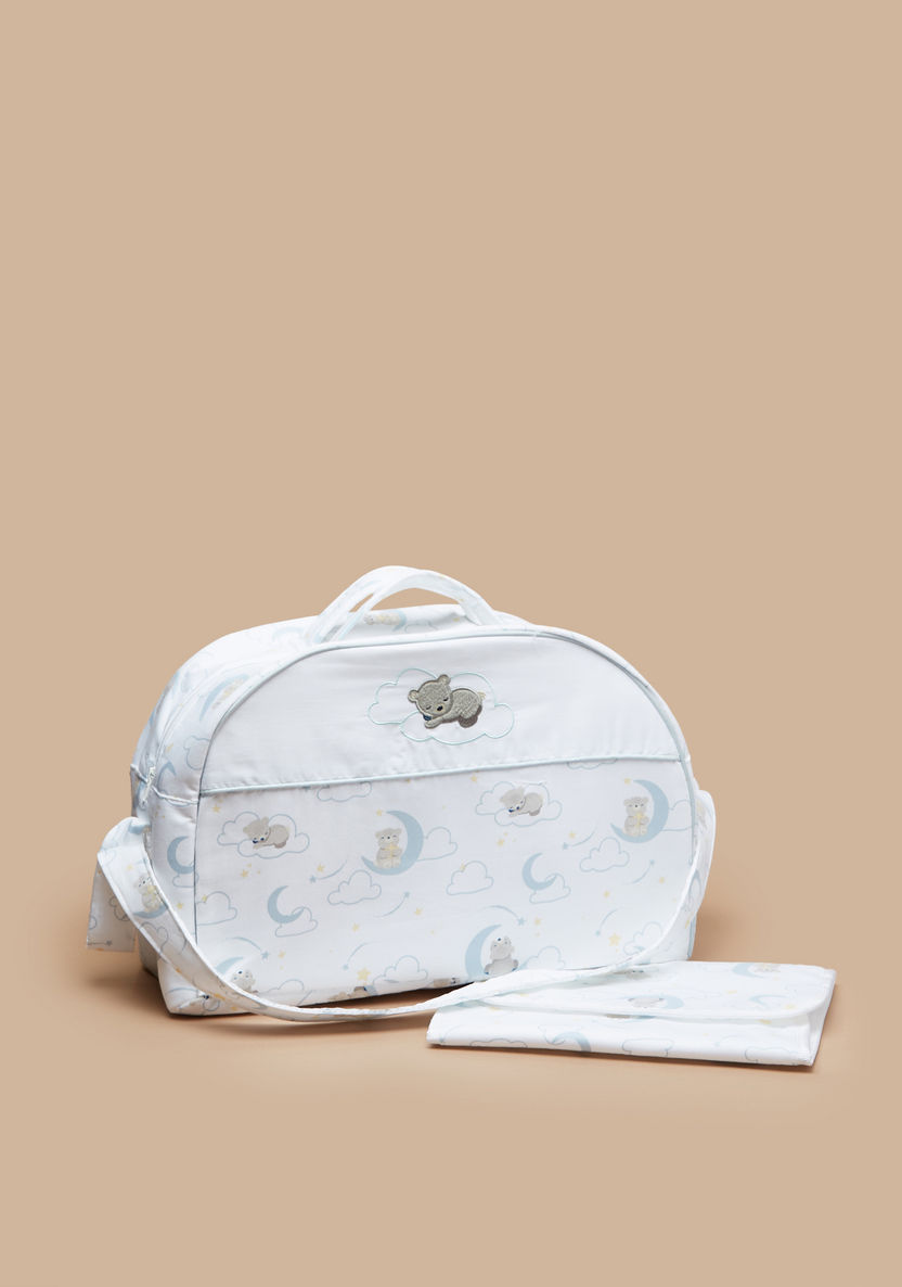 Giggles Printed Diaper Bag and Changing Mat Set-Diaper Bags-image-0