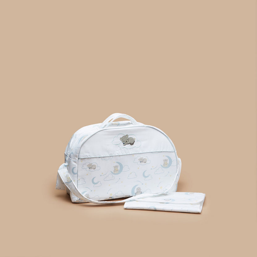 Giggles Printed Diaper Bag and Changing Mat Set-Diaper Bags-image-0