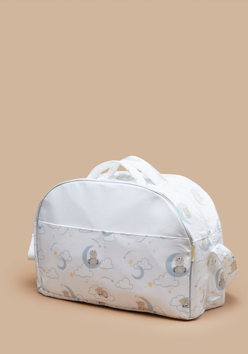 Giggles Printed Diaper Bag and Changing Mat Set-Diaper Bags-image-4