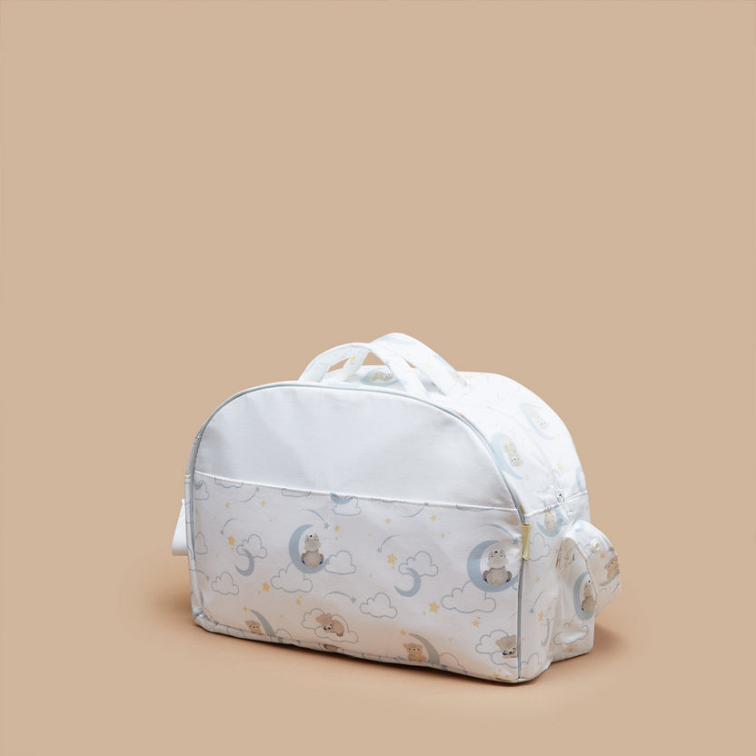 Giggles Printed Diaper Bag and Changing Mat Set-Diaper Bags-image-4
