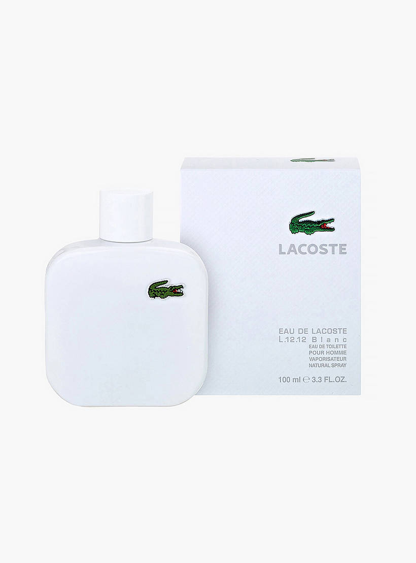 Lacoste L.12.12 Blanc Eau de Toilette Spray for Men - 100 ml-Men's-image-0