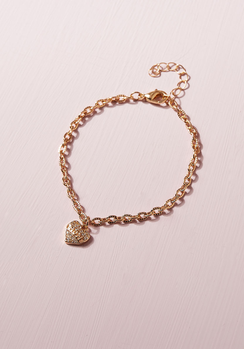 Charmz Embellished Anklet with Charm Detail and Lobster Clasp Closure-Jewellery-image-1