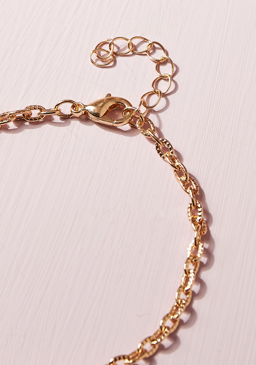 Charmz Embellished Anklet with Charm Detail and Lobster Clasp Closure-Jewellery-image-3