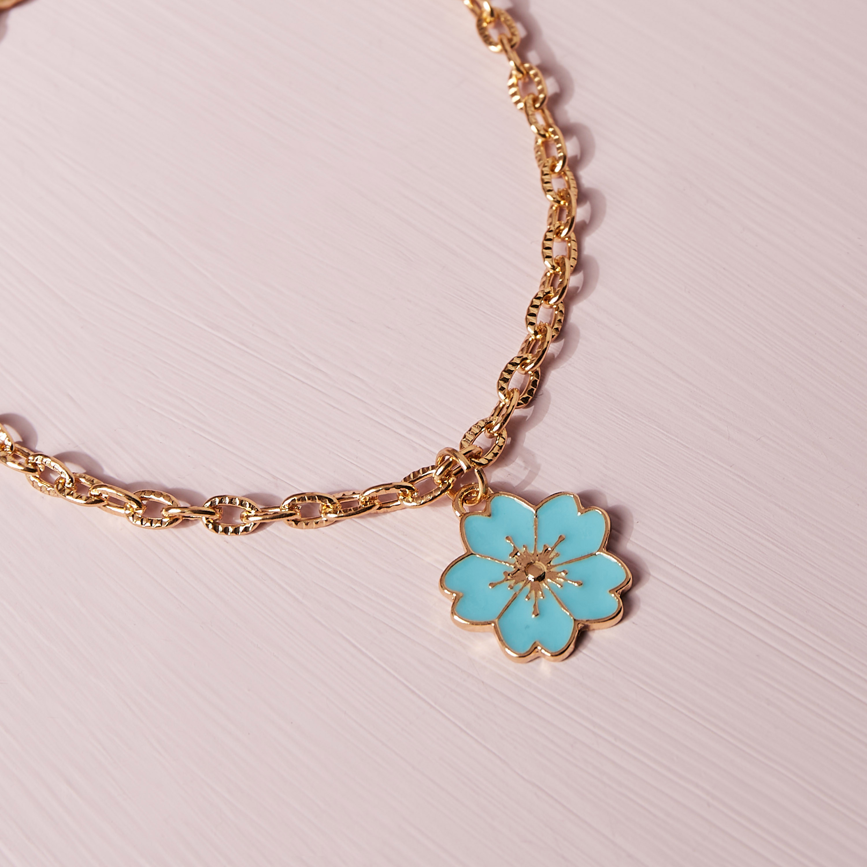 Charmz Floral Anklet with Lobster Clasp Closure-girls-accessories-jewellery-image-3