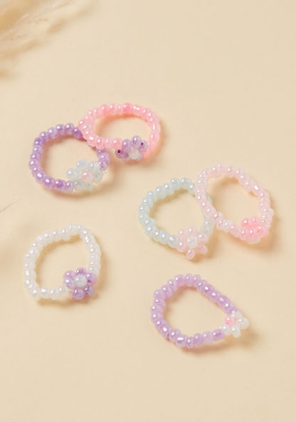Charmz Beads Ring - Set of 6-Jewellery-image-0