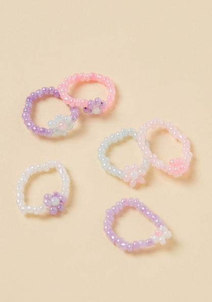 Charmz Beads Ring - Set of 6-Jewellery-image-1
