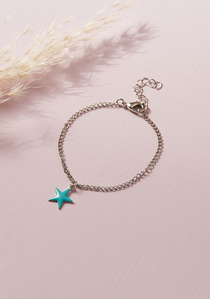 Charmz Metallic Bracelet with Charm Detail and Lobster Clasp Closure-Jewellery-image-0