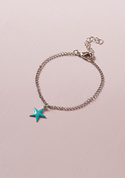 Charmz Metallic Bracelet with Charm Detail and Lobster Clasp Closure-Jewellery-image-1